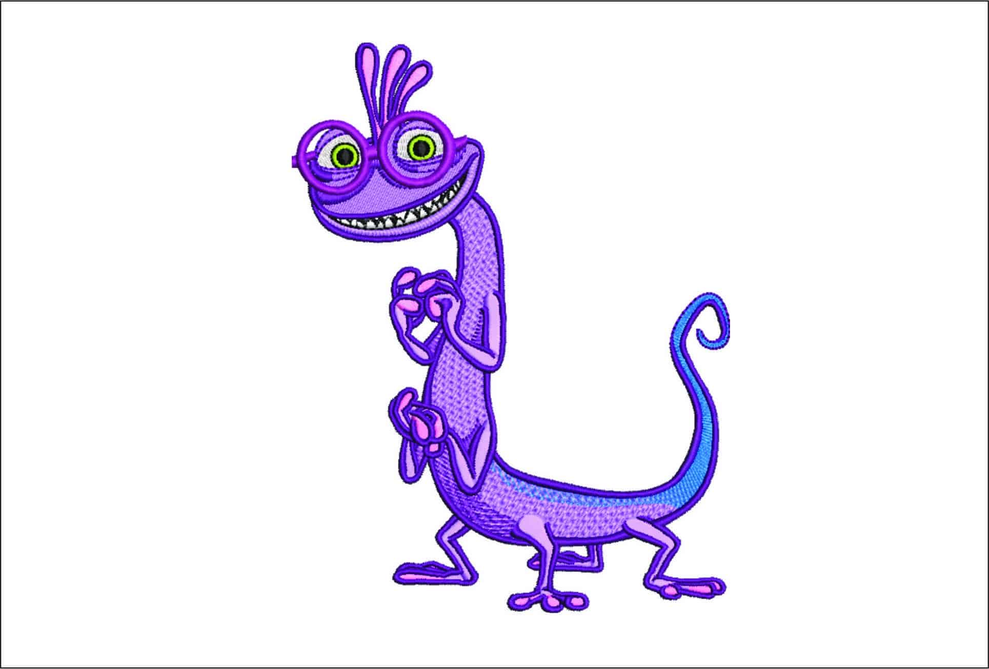 Randal Boggs - Monsters Inc- Elegant embroidery design file - instant download