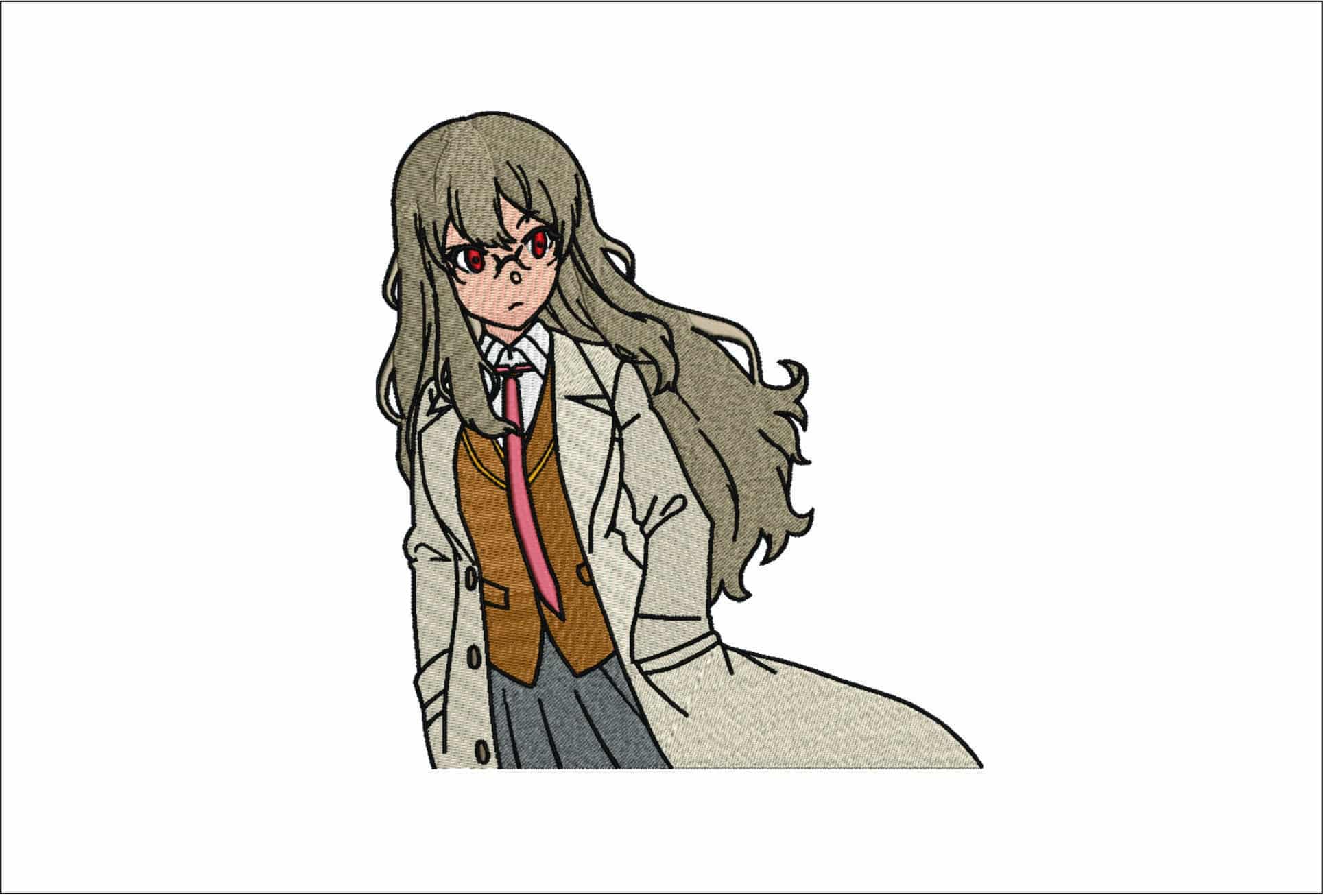 Rio Futaba - Anime- Elegant embroidery design file - instant download