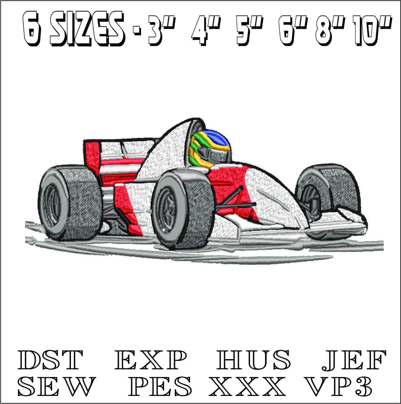 Senna Cartoon- Elegant embroidery design file - instant download — view 2