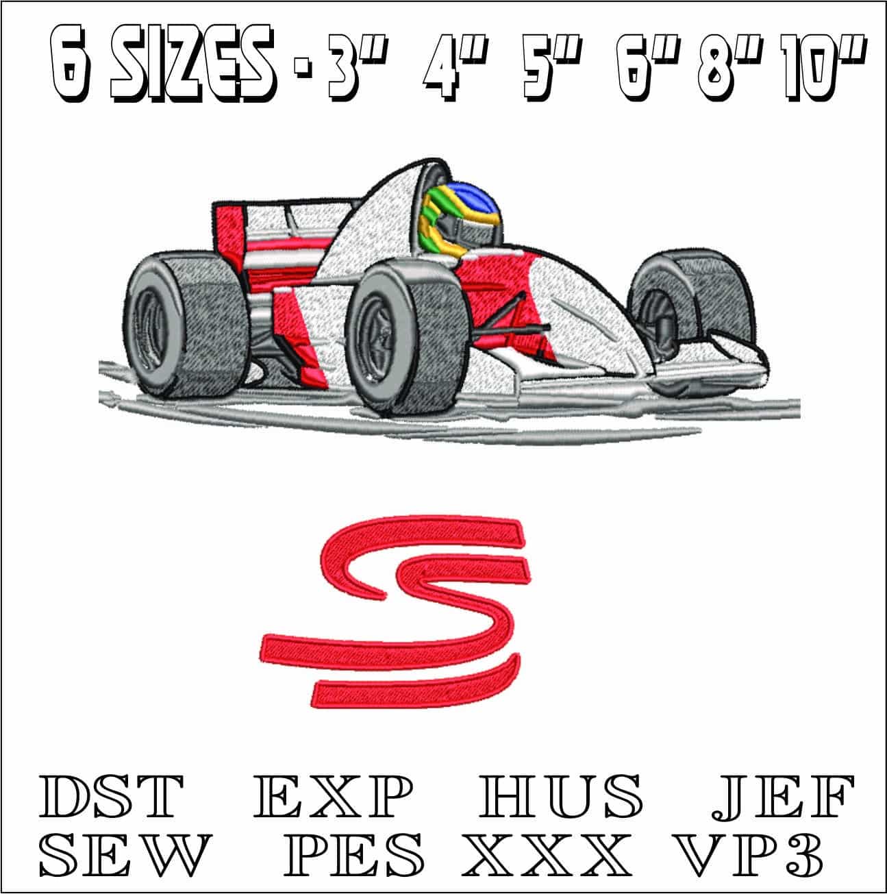 Senna Cartoon SS- Elegant embroidery design file - instant download — view 2