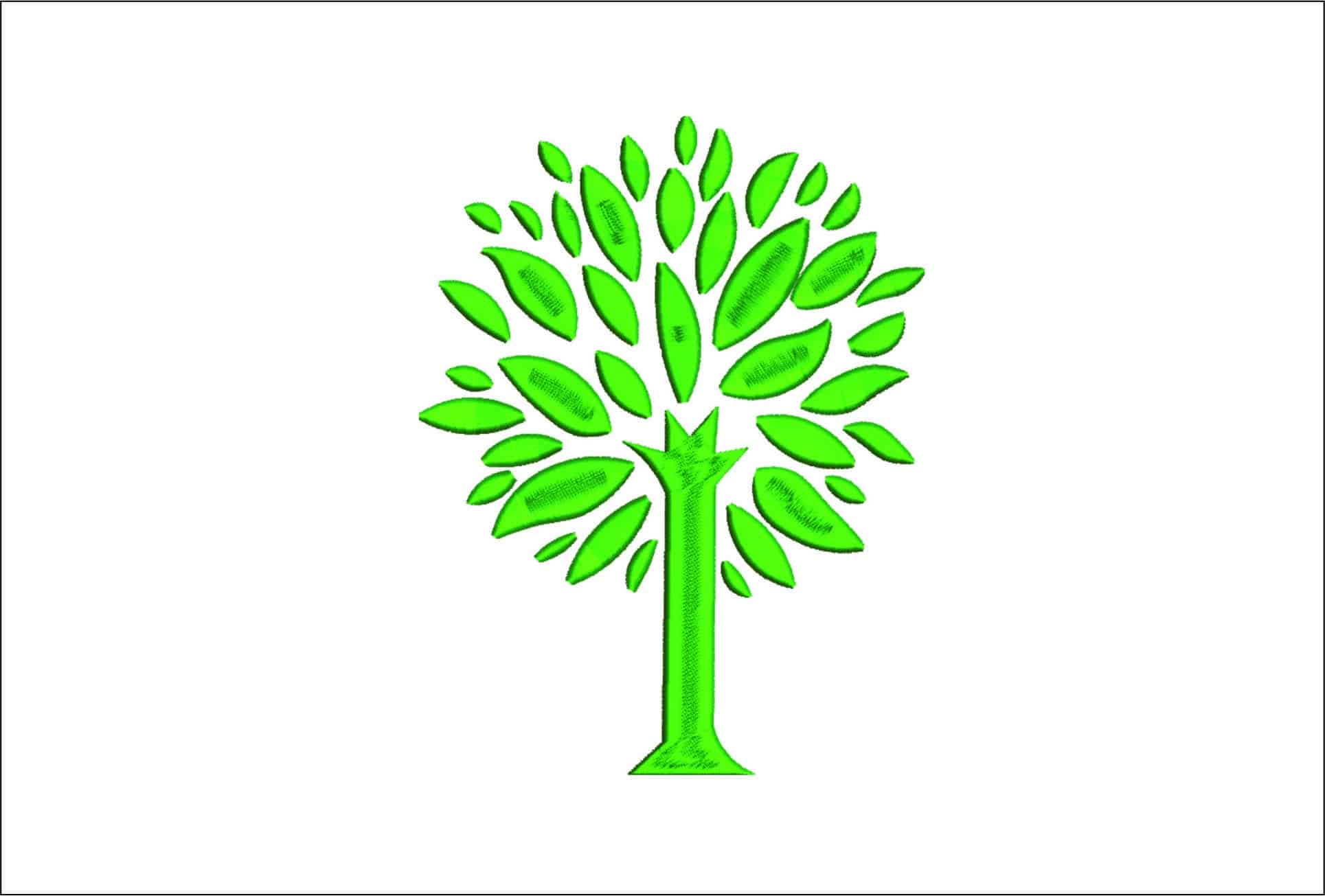 Simple Tree- Elegant embroidery design file - instant download