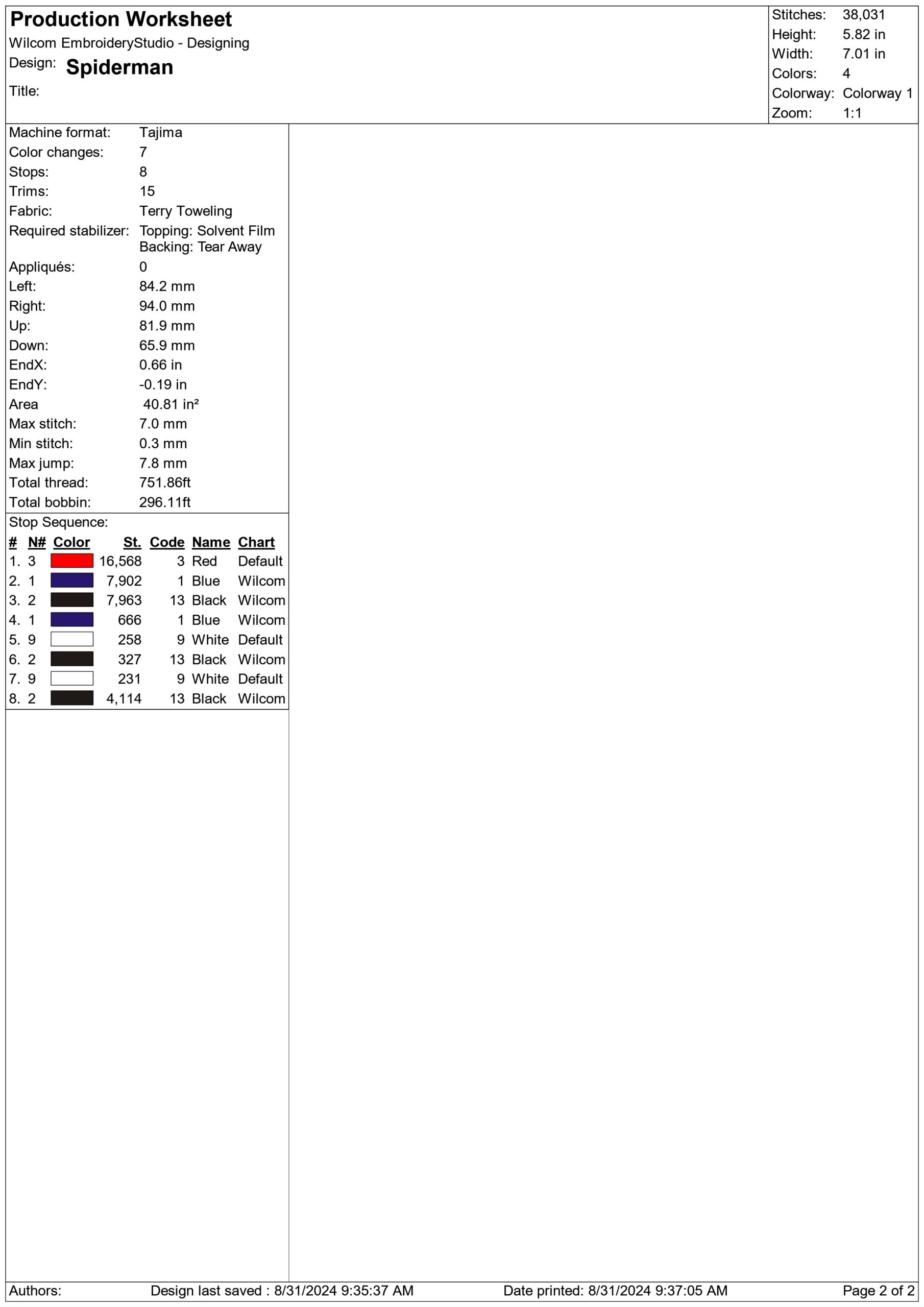 Spiderman- Elegant embroidery design file - instant download — view 4