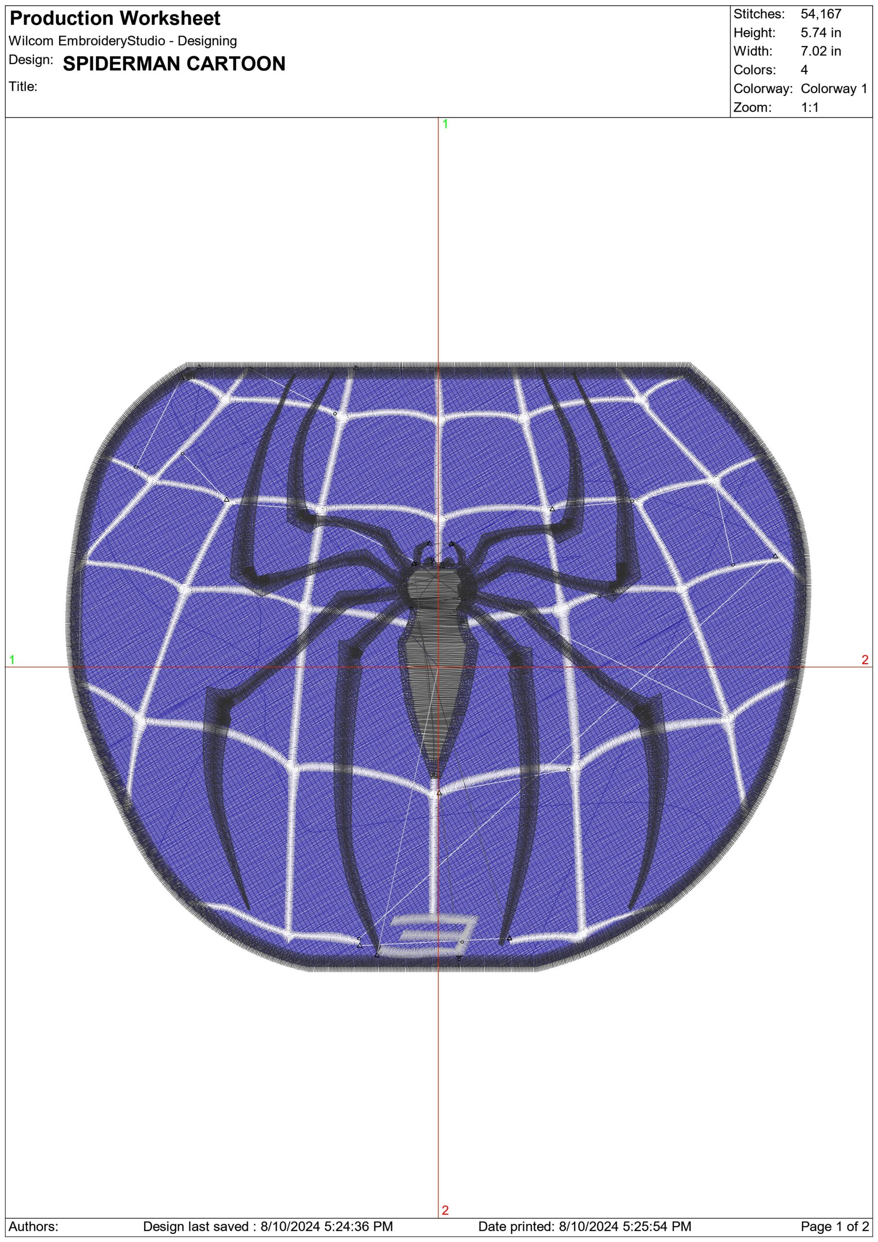 Spider in web- Elegant embroidery design file - instant download — view 3
