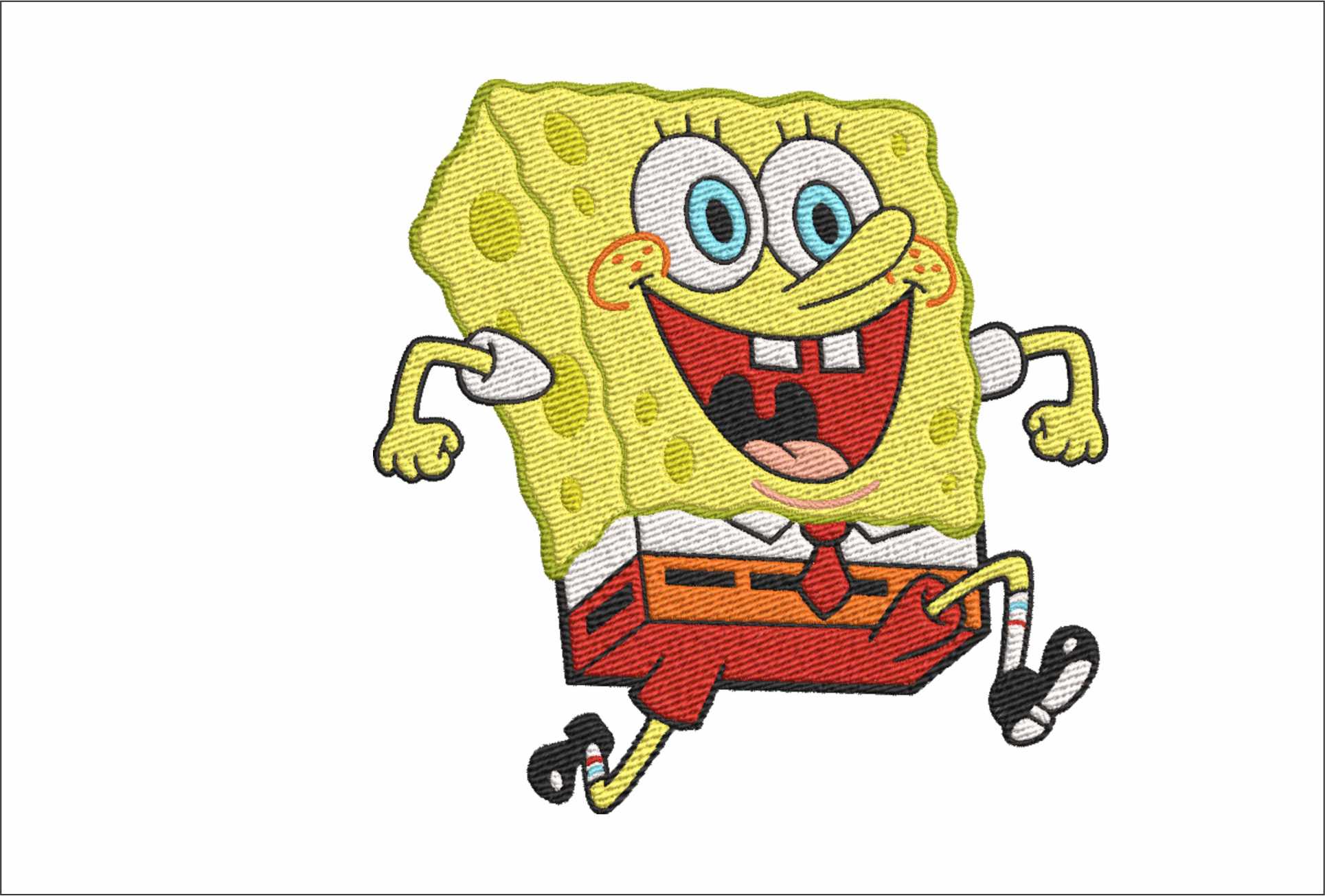 Sponge bob- Elegant embroidery design file - instant download