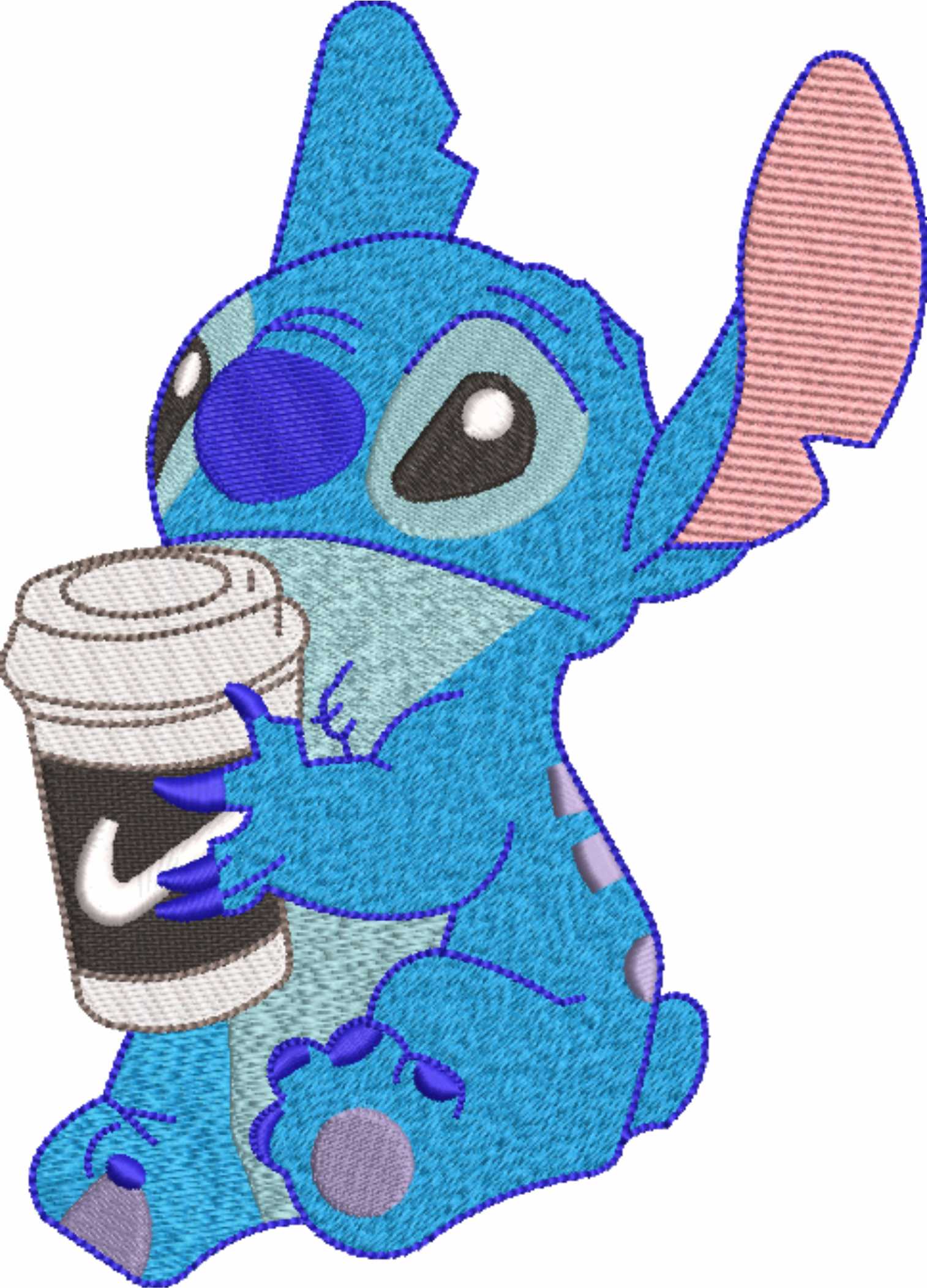 Stitch- Elegant embroidery design file - instant download — view 3