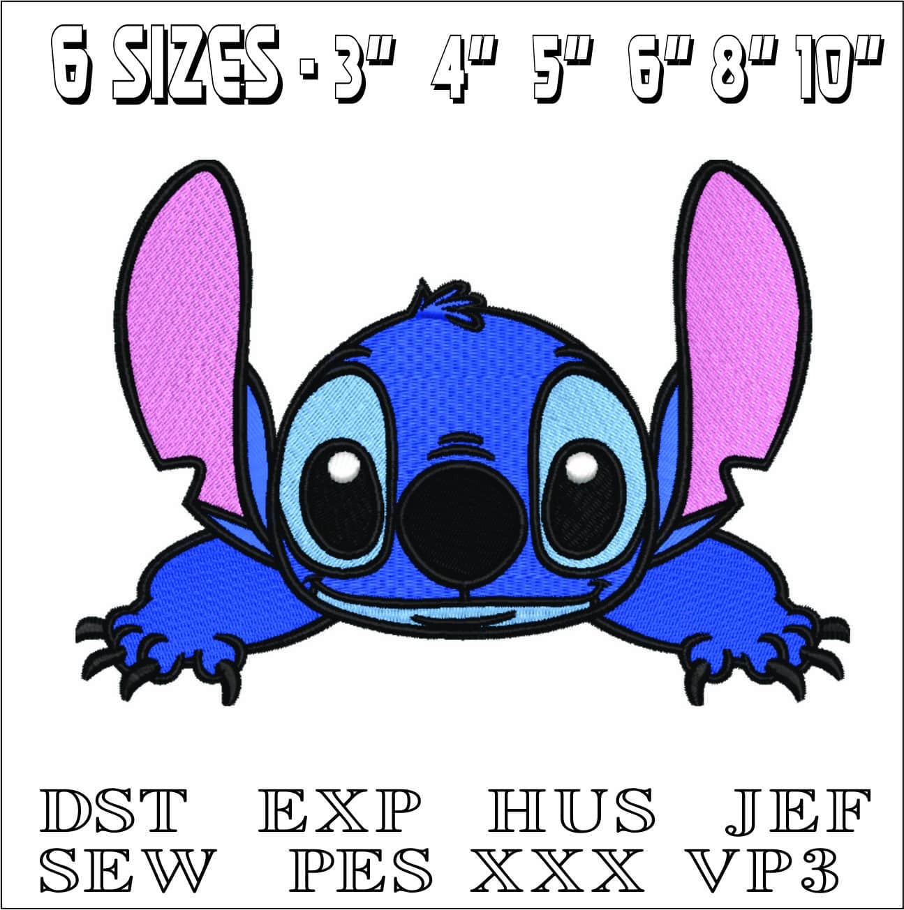 Stitch Laying down- Elegant embroidery design file - instant download — view 2