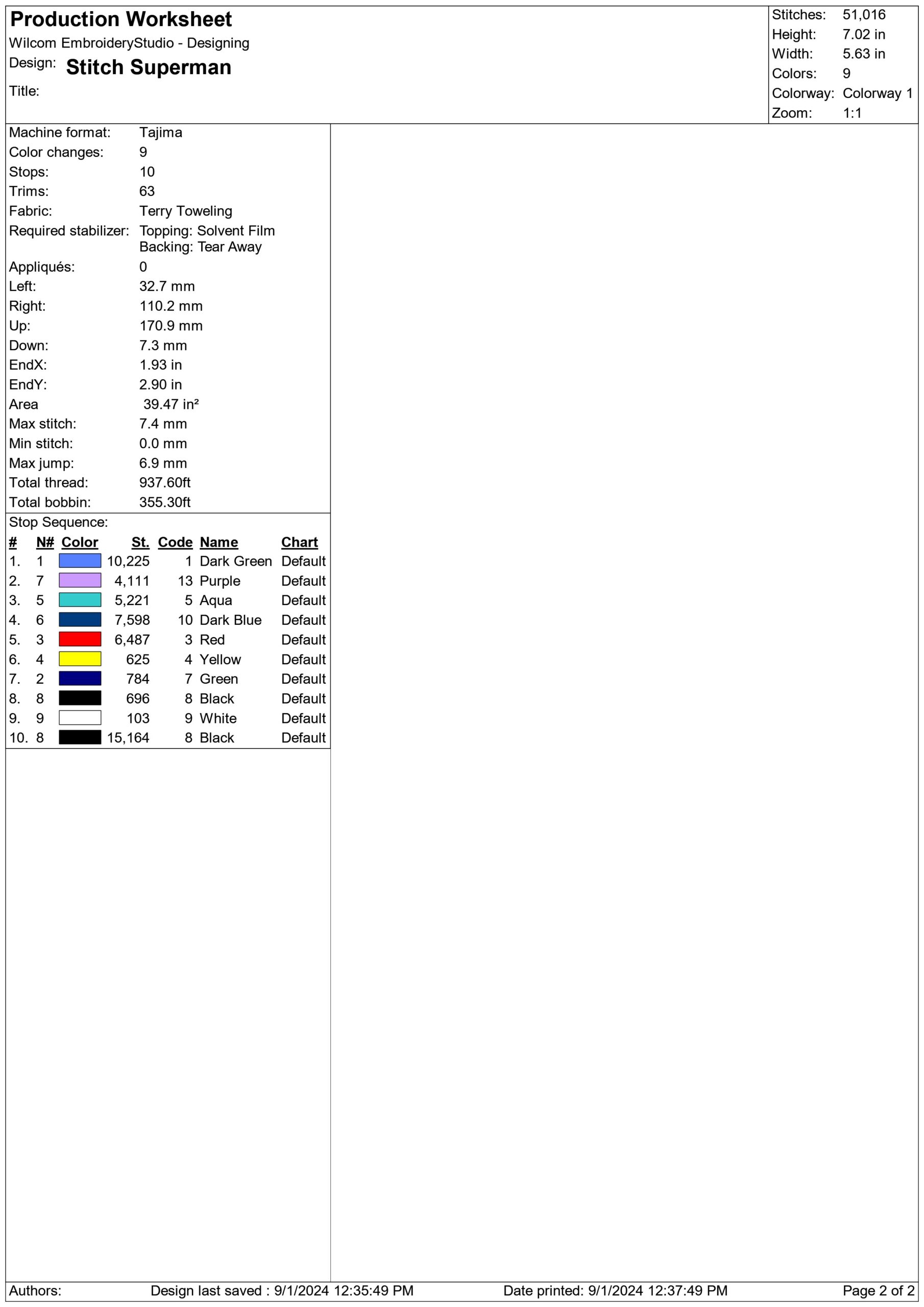 Stitch Superman- Elegant embroidery design file - instant download — view 3