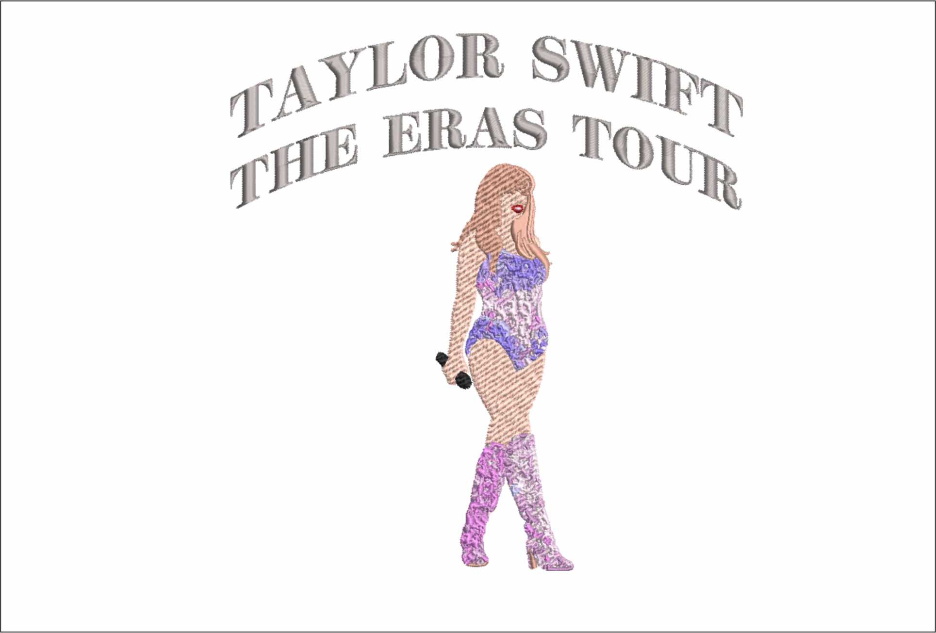 Taylor Swift Sparkle- Elegant embroidery design file - instant download