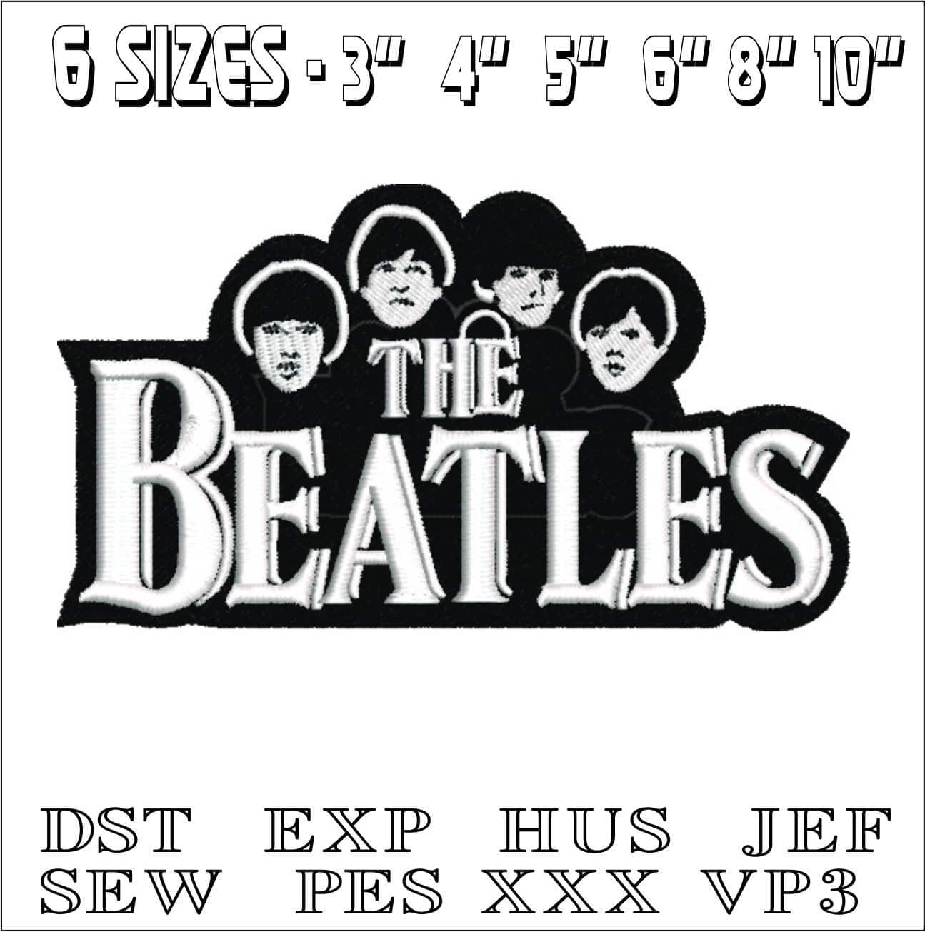The Beatles- Elegant embroidery design file - instant download — view 2