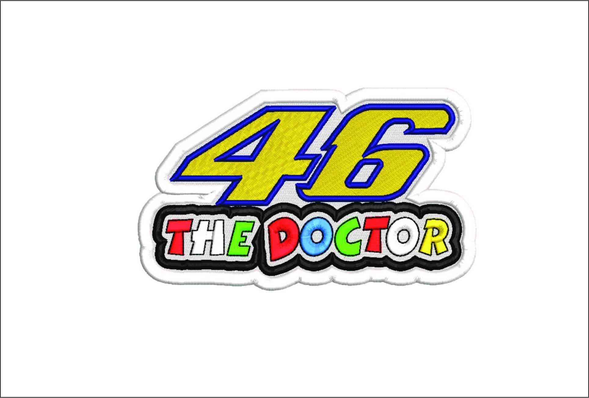 The Doctor 46 Rossi- Elegant embroidery design file - instant download
