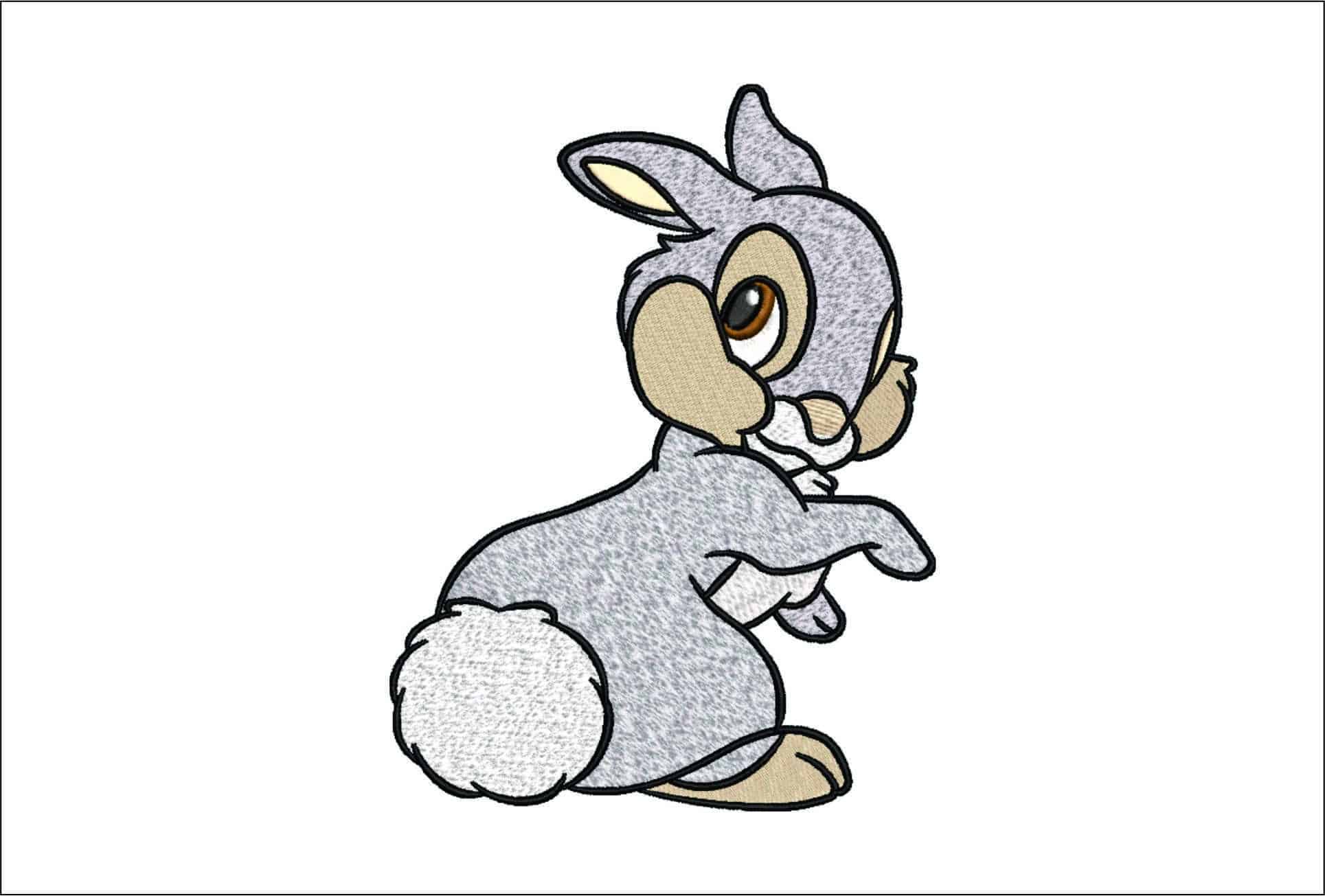 Thumper Disney- Elegant embroidery design file - instant download
