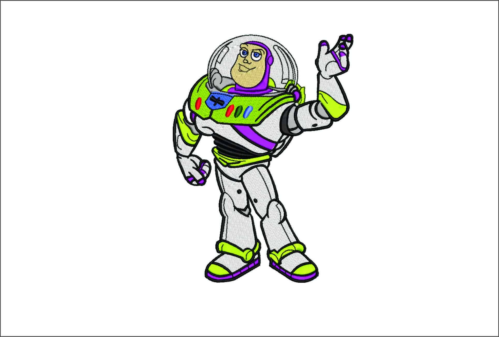 Toy Story Buzz Lightyear- Elegant embroidery design file - instant download