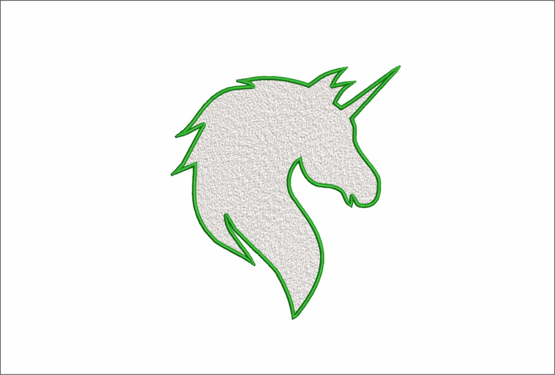 Unicorn Outline- Elegant embroidery design file - instant download