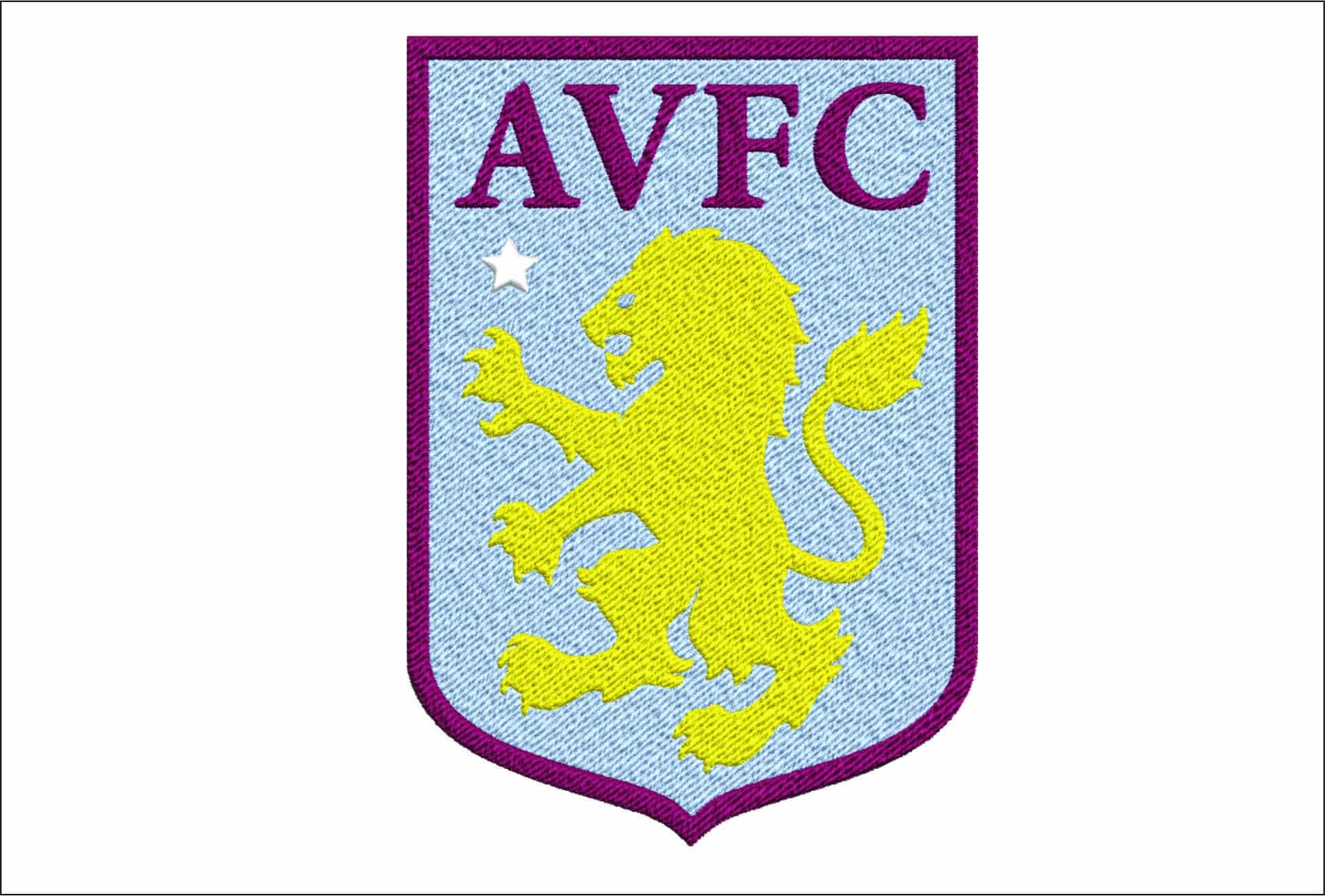 Aston villa- Elegant embroidery design file - instant download