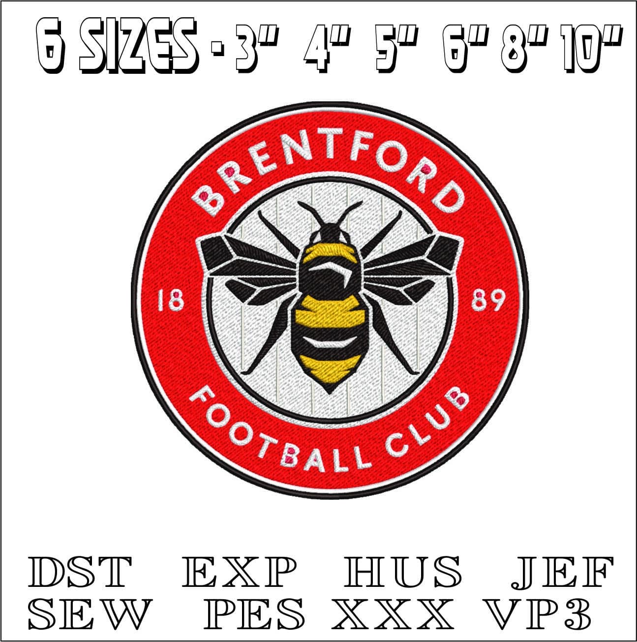 Brentford- Elegant embroidery design file - instant download — view 2