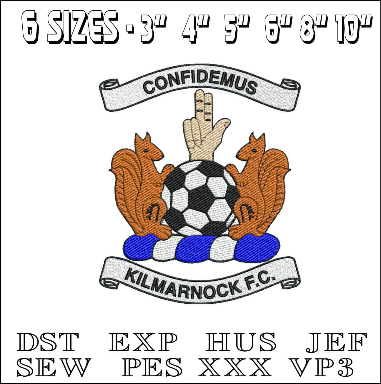 Kilmarnock- Elegant embroidery design file - instant download — view 2