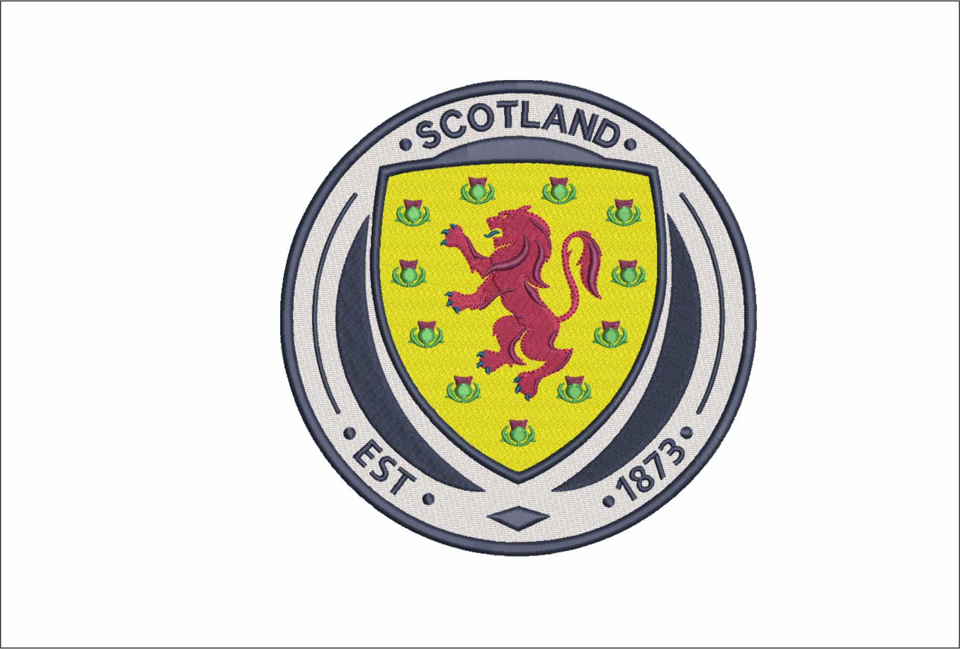 Scotland Football- Elegant embroidery design file - instant download