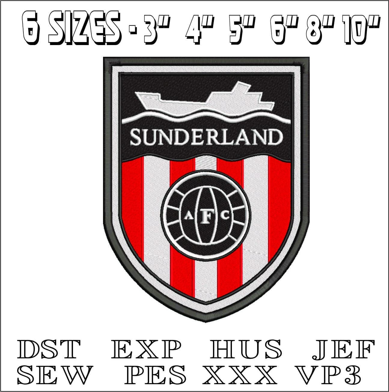Sunderland Old- Elegant embroidery design file - instant download — view 2