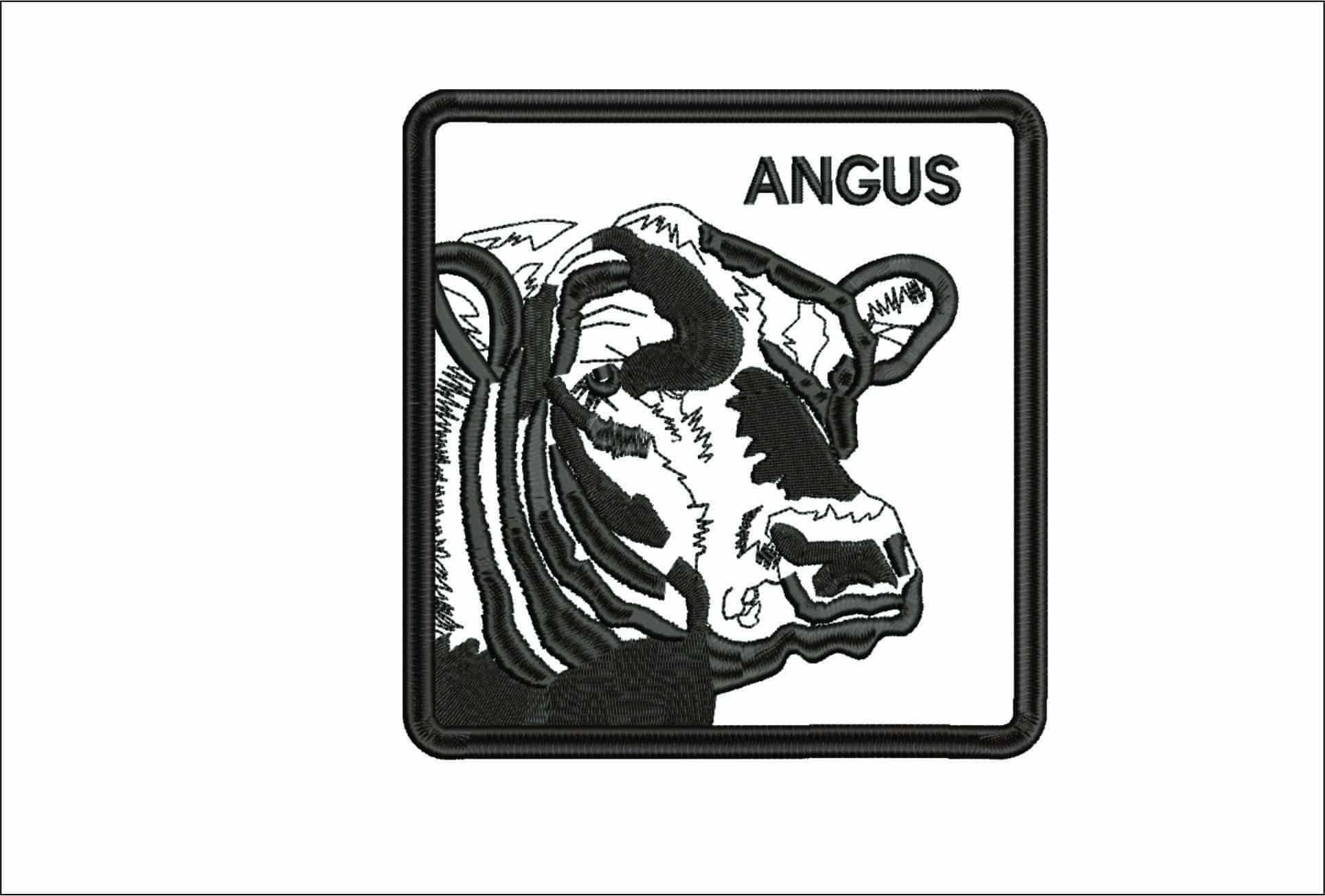 Angus- Elegant embroidery design file - instant download