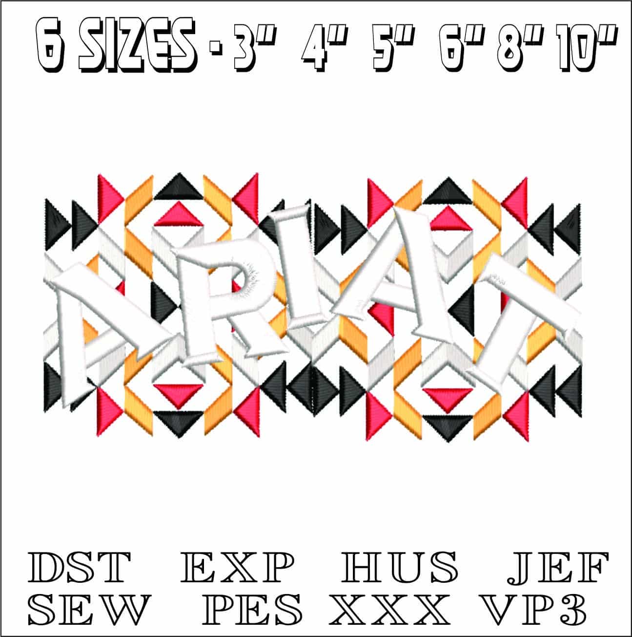 ARIAT GRECA- Elegant embroidery design file - instant download — view 2
