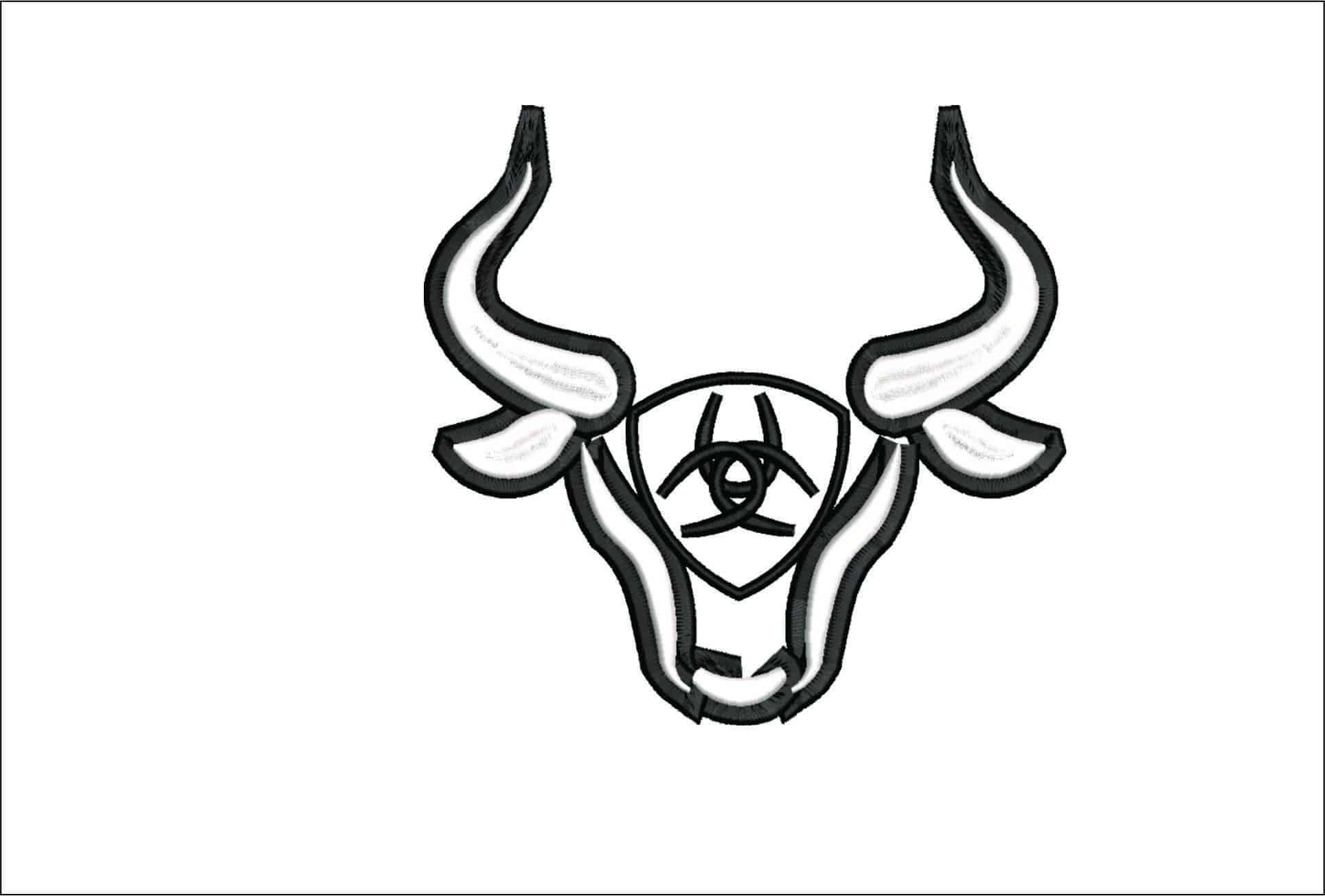 Ariat cuerno- Elegant embroidery design file - instant download