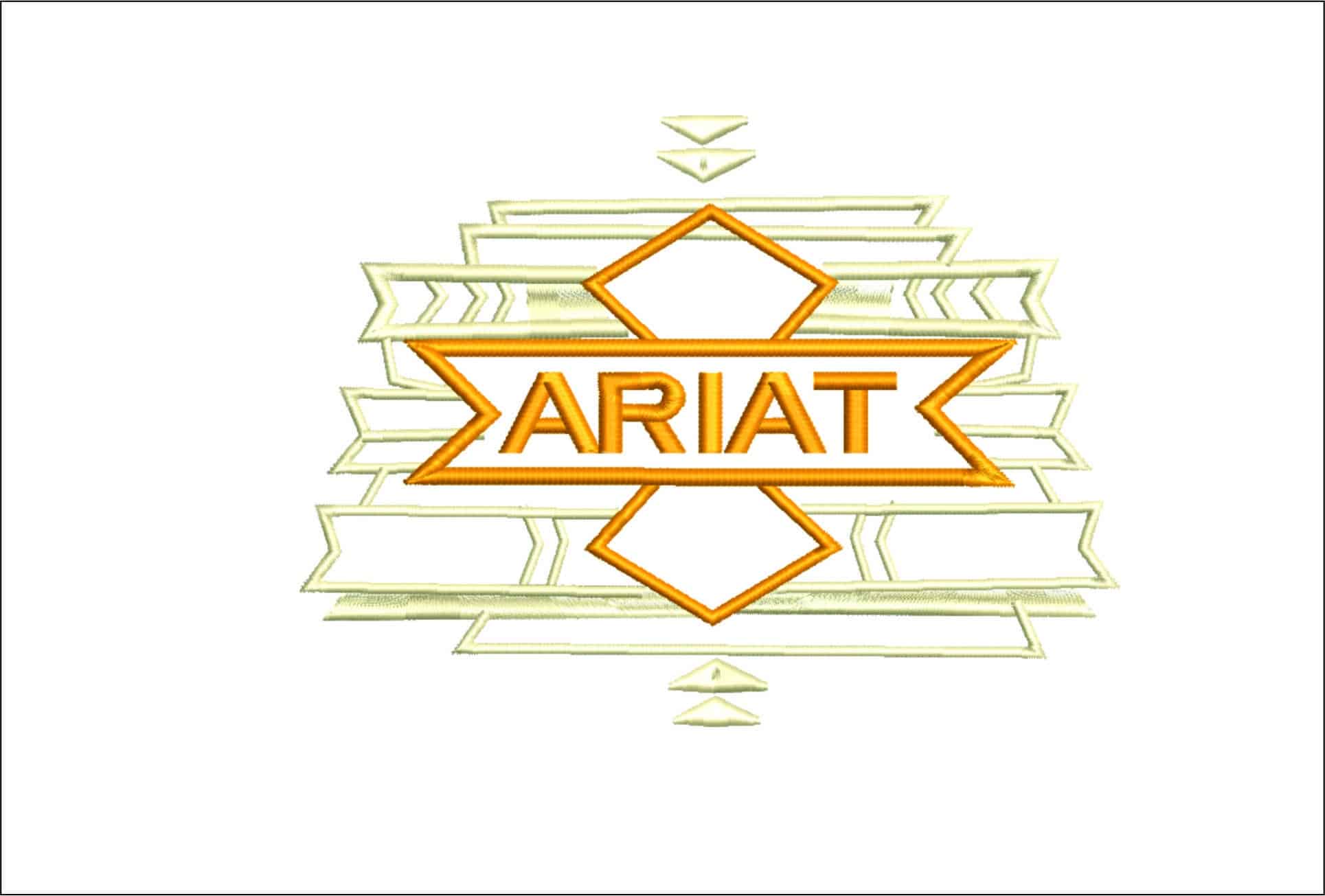 Ariat rallas- Elegant embroidery design file - instant download