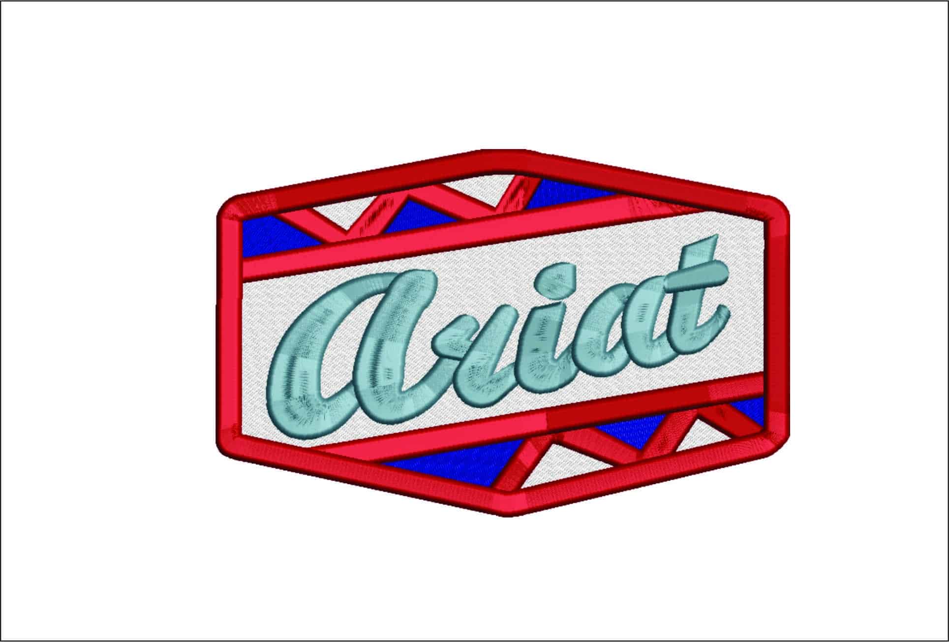Ariat taper- Elegant embroidery design file - instant download