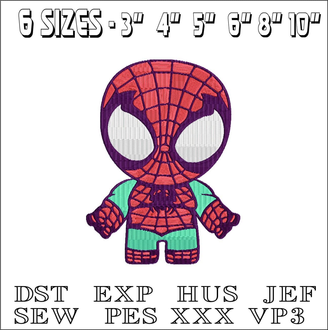 Baby Spiderman- Elegant embroidery design file - instant download — view 2