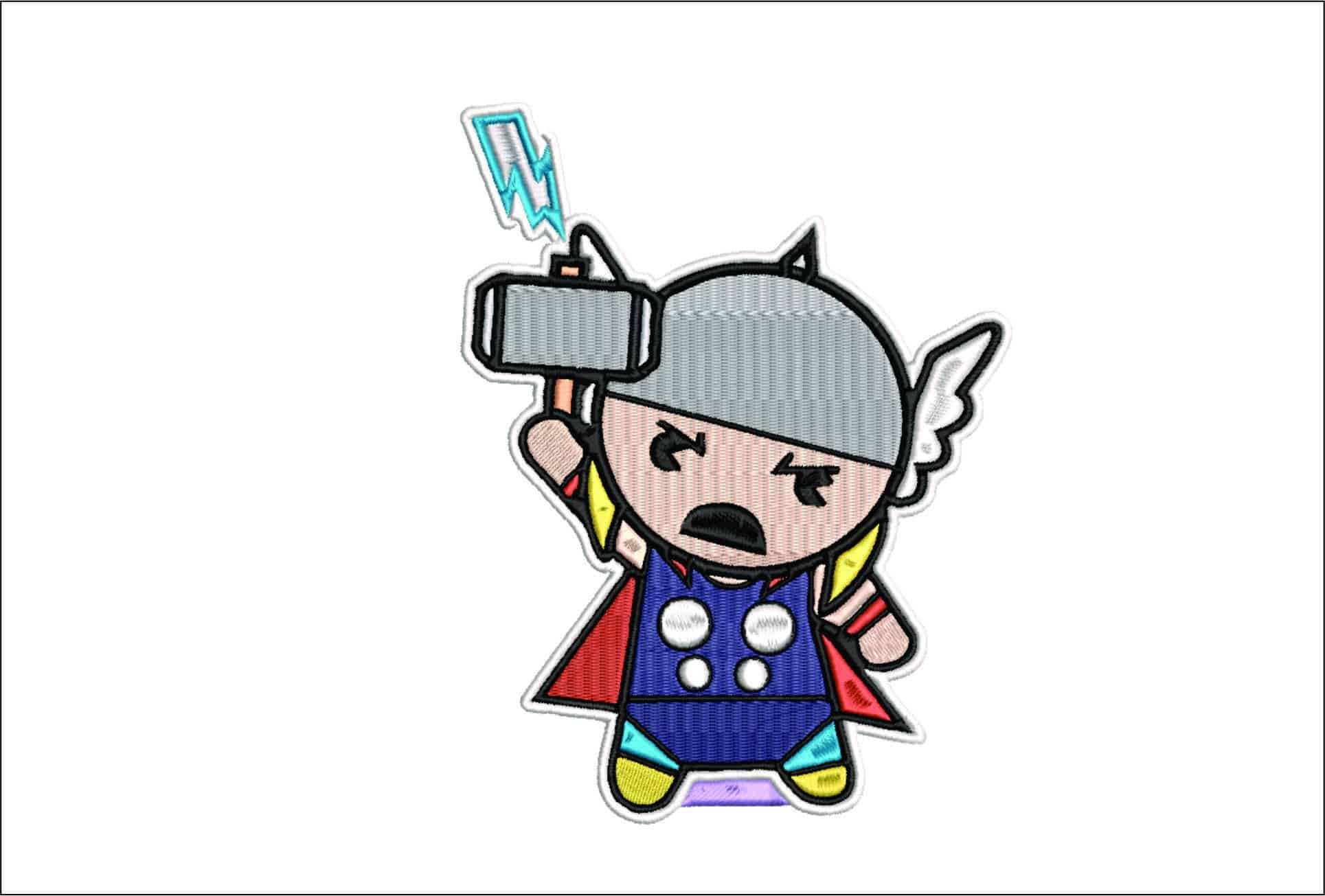 Baby Thor- Elegant embroidery design file - instant download
