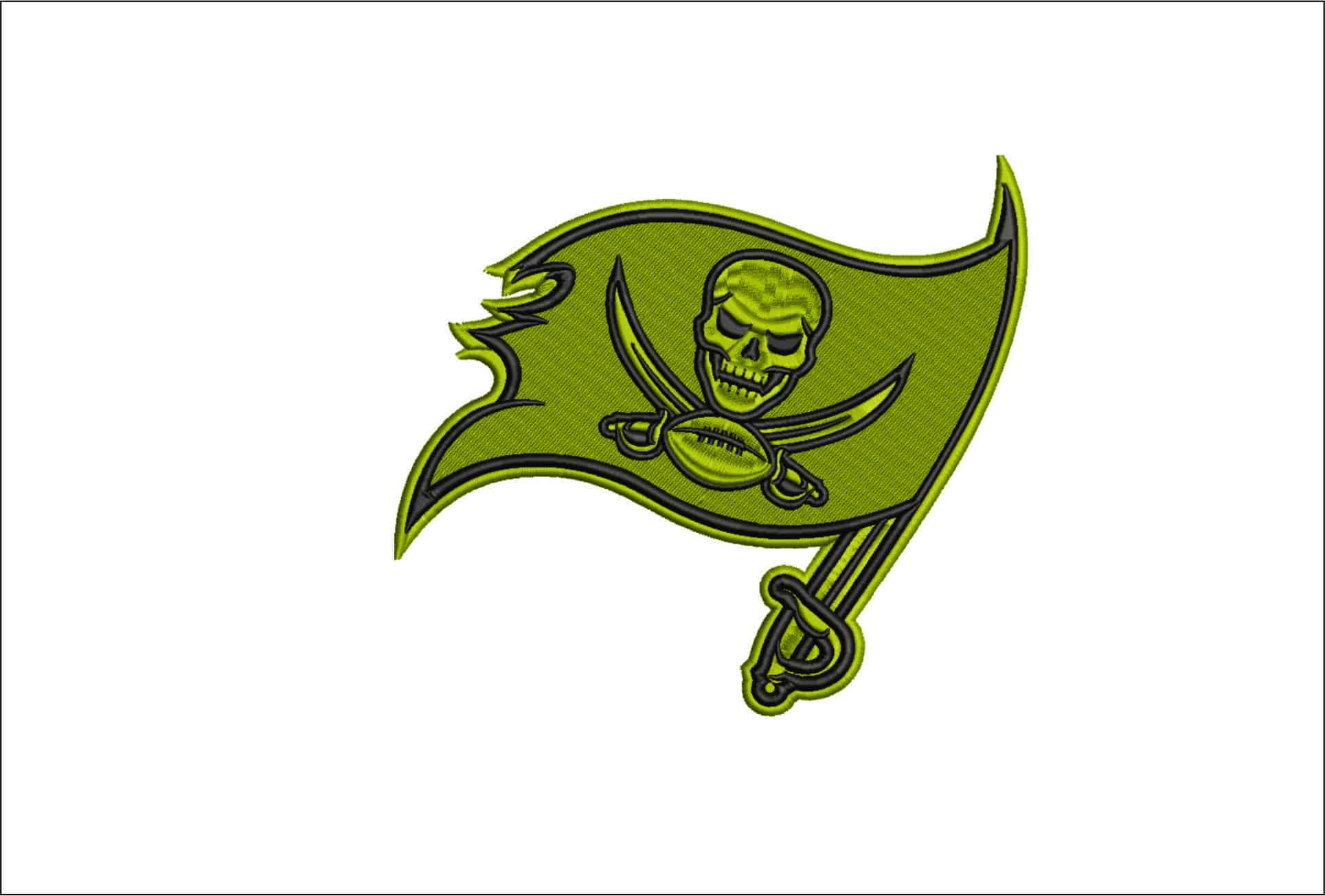 Bucaneers gold NFL- Elegant embroidery design file - instant download