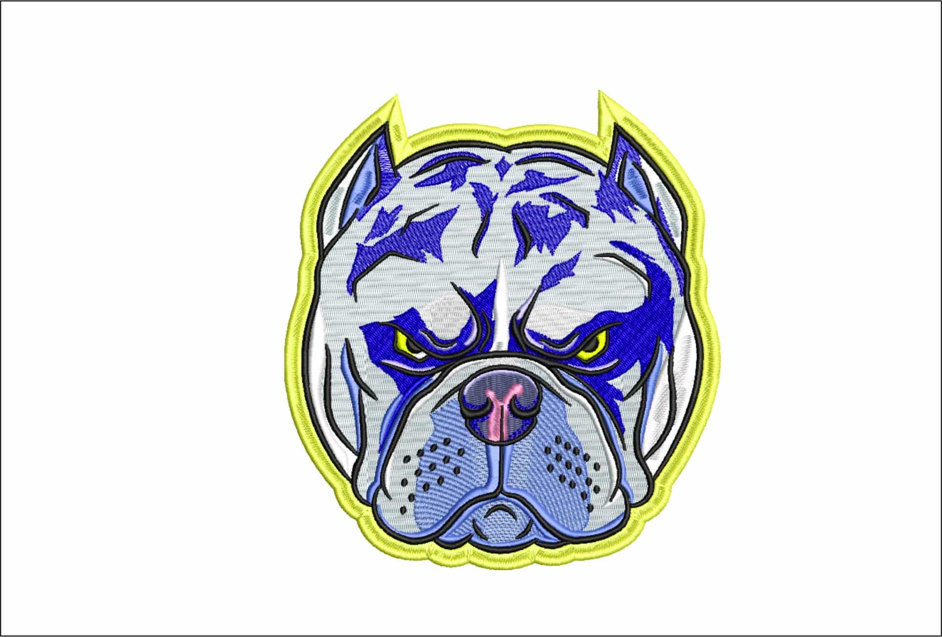 Bully Head- Elegant embroidery design file - instant download