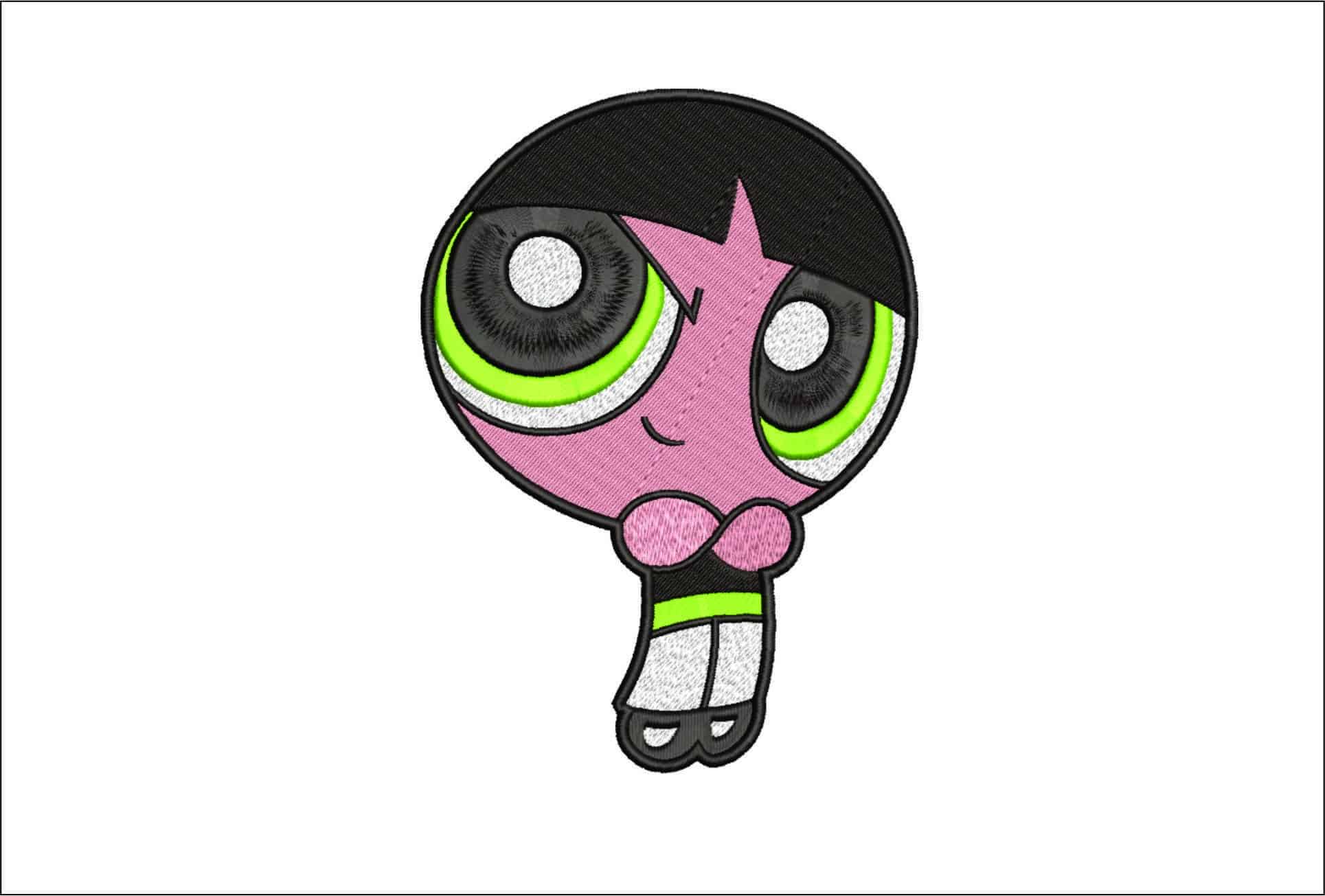 Buttercup Powerpuff Girls- Elegant embroidery design file - instant download