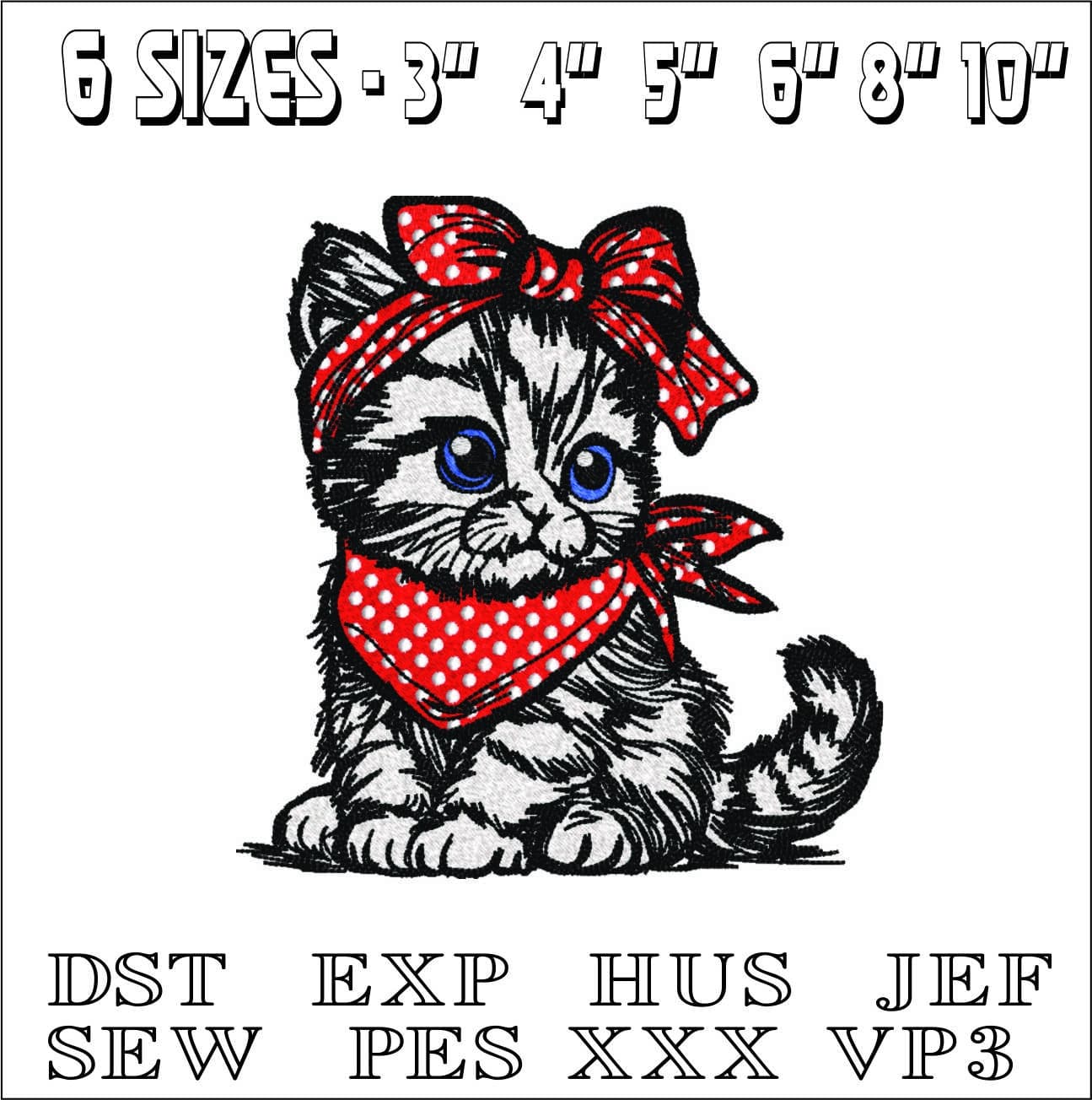 Cat Banderos- Elegant embroidery design file - instant download — view 2