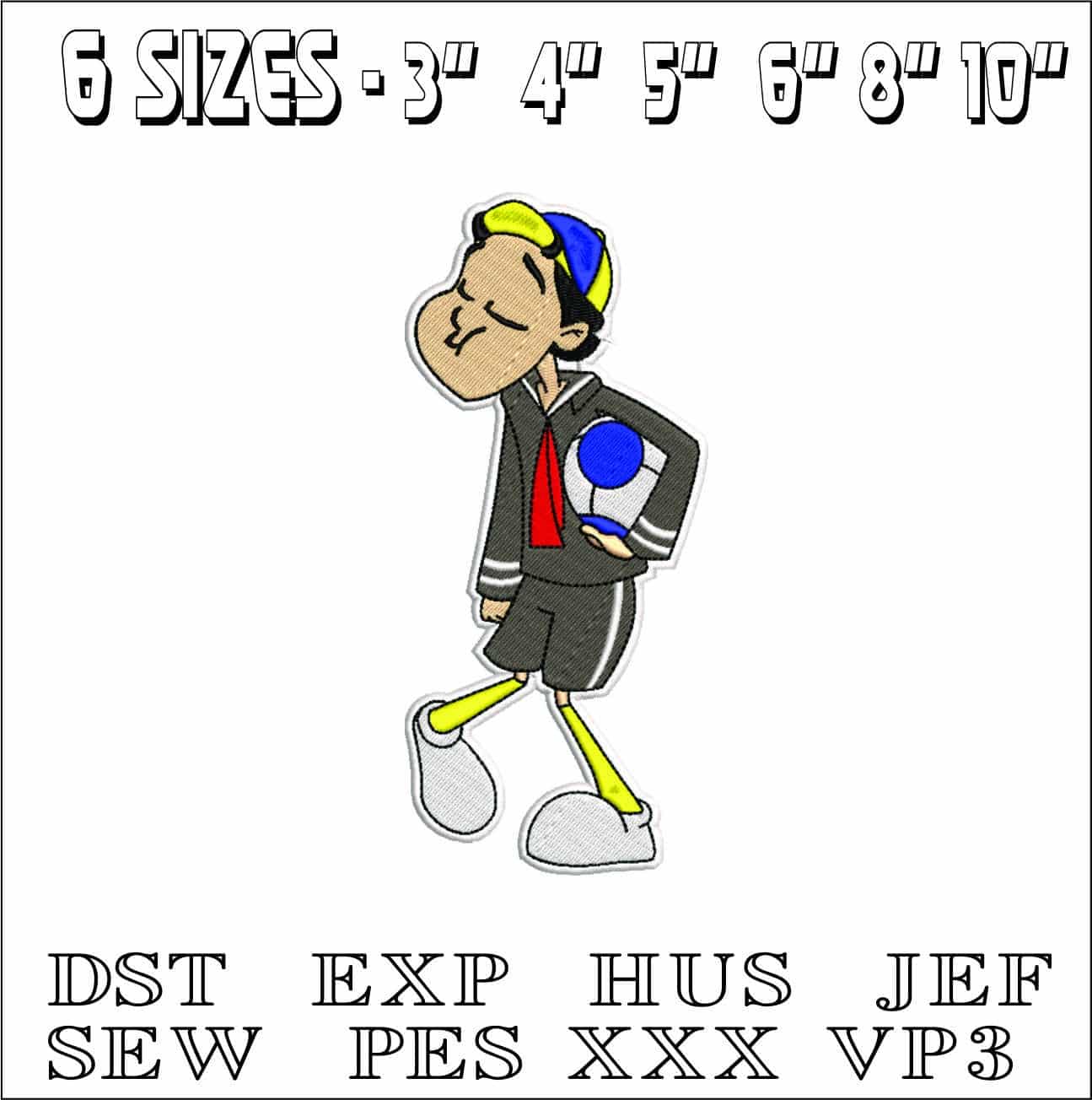 Chavo 39- Elegant embroidery design file - instant download — view 2