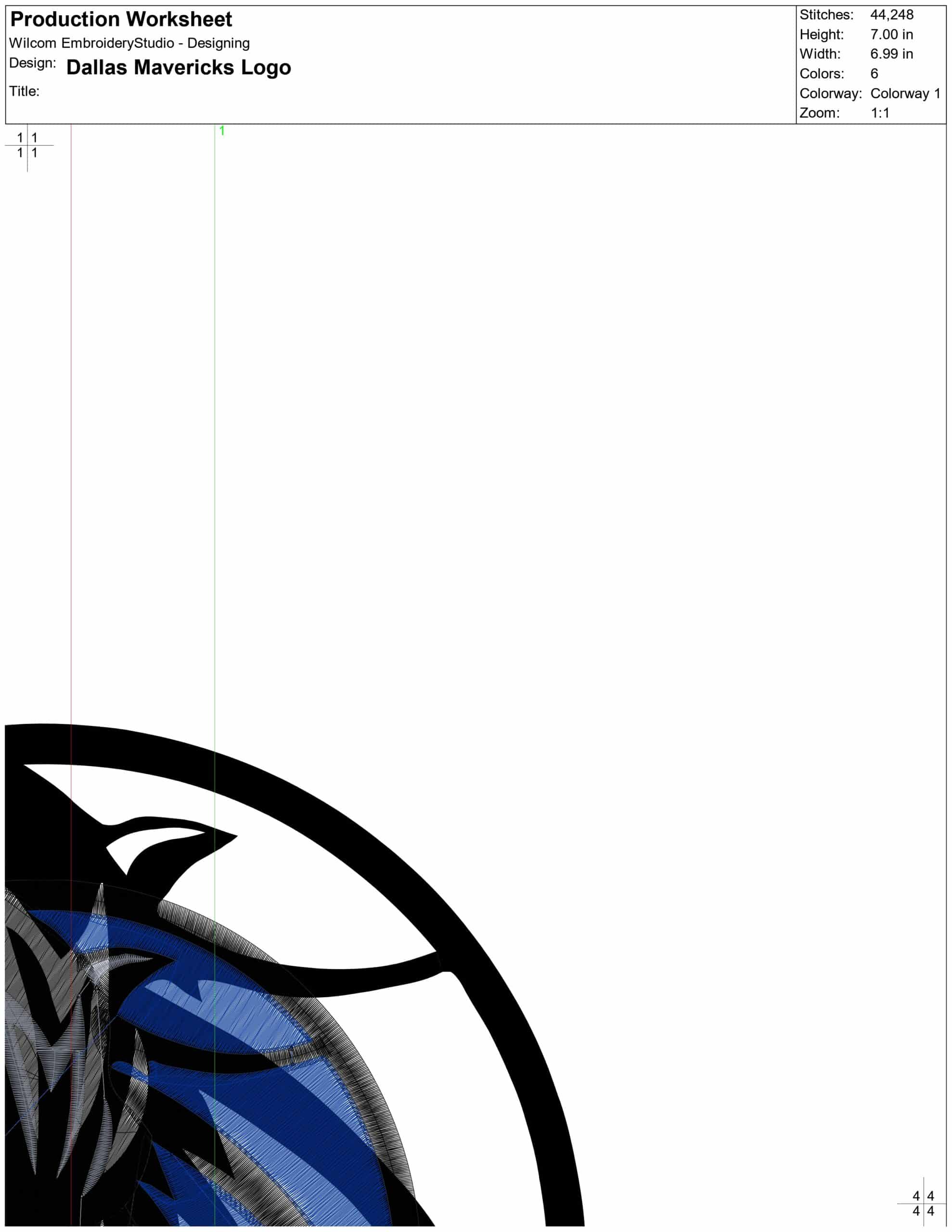 Dallas Mavericks Logo- Elegant embroidery design file - instant download — view 3