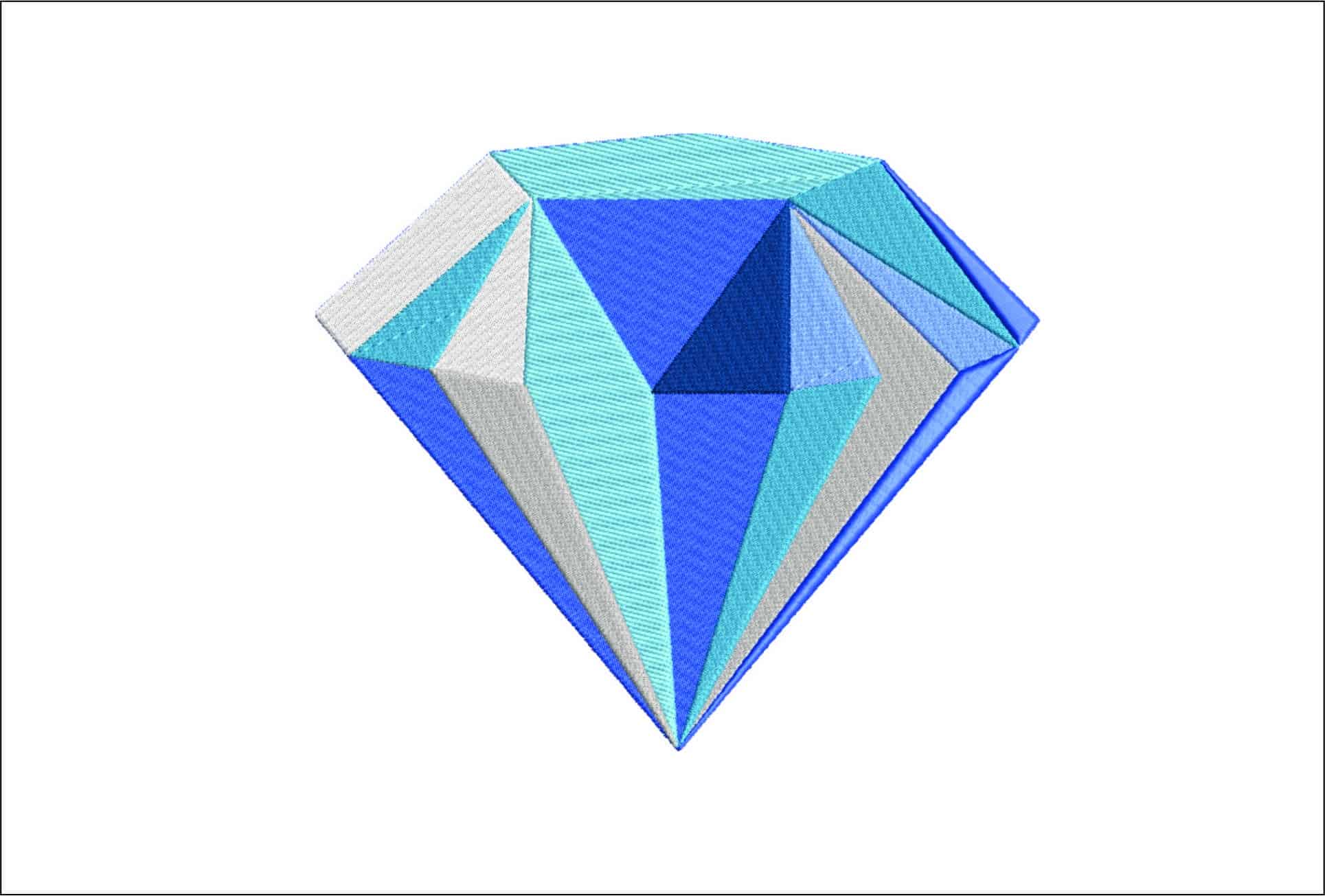 Diamond- Elegant embroidery design file - instant download