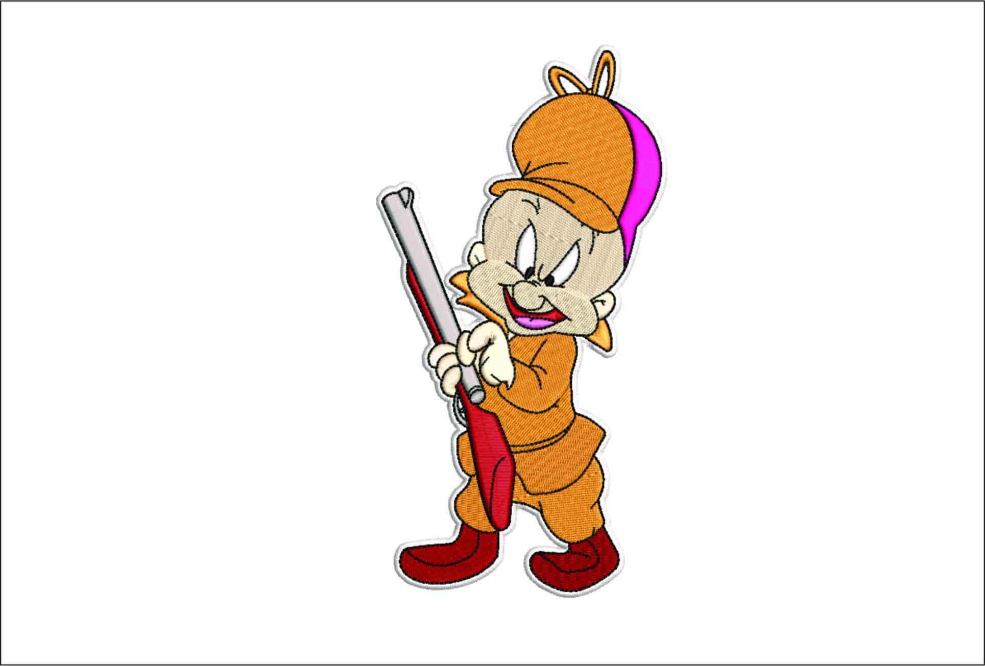 Elmer Fud- Elegant embroidery design file - instant download