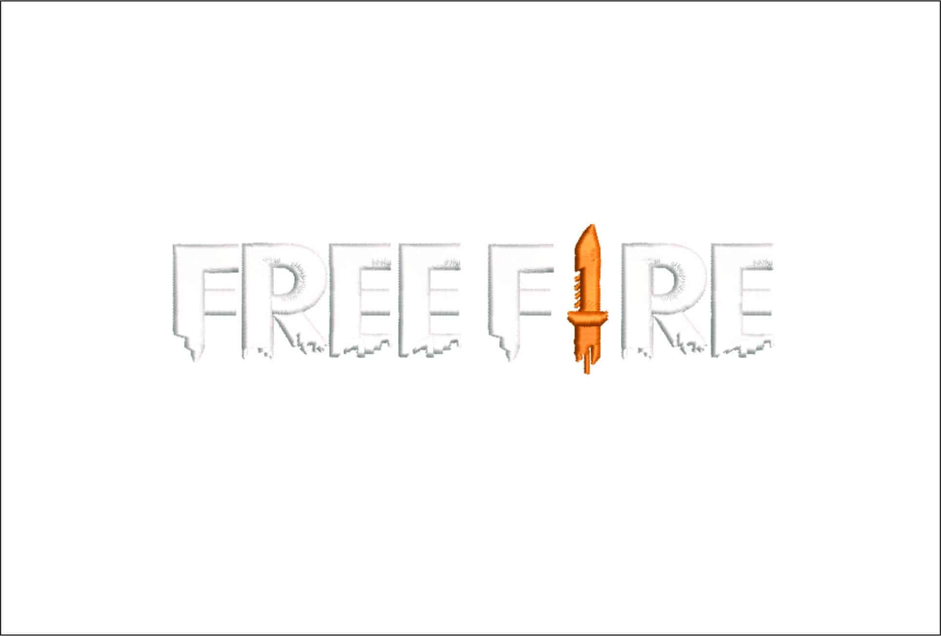 Freefire- Elegant embroidery design file - instant download