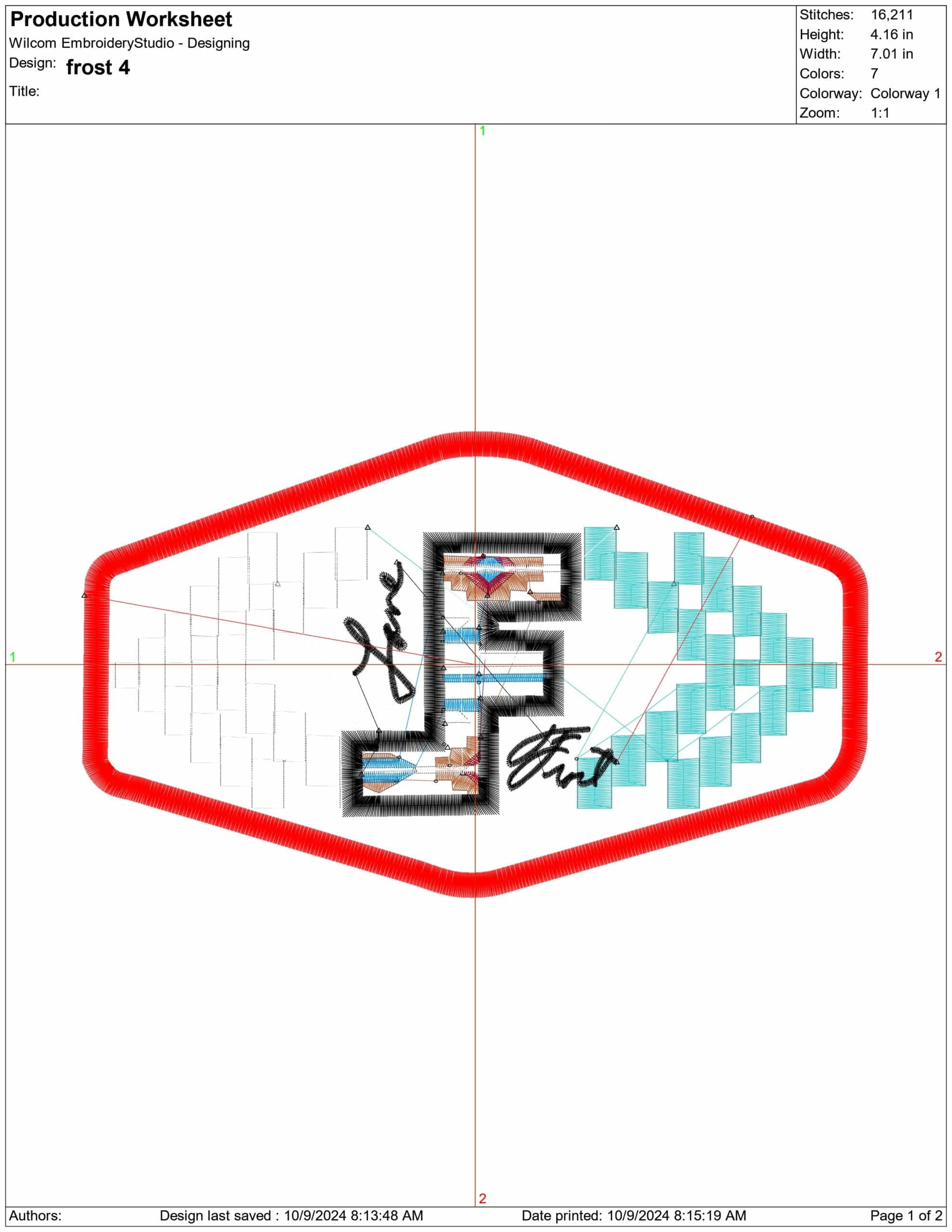 Frost 4- Elegant embroidery design file - instant download — view 4