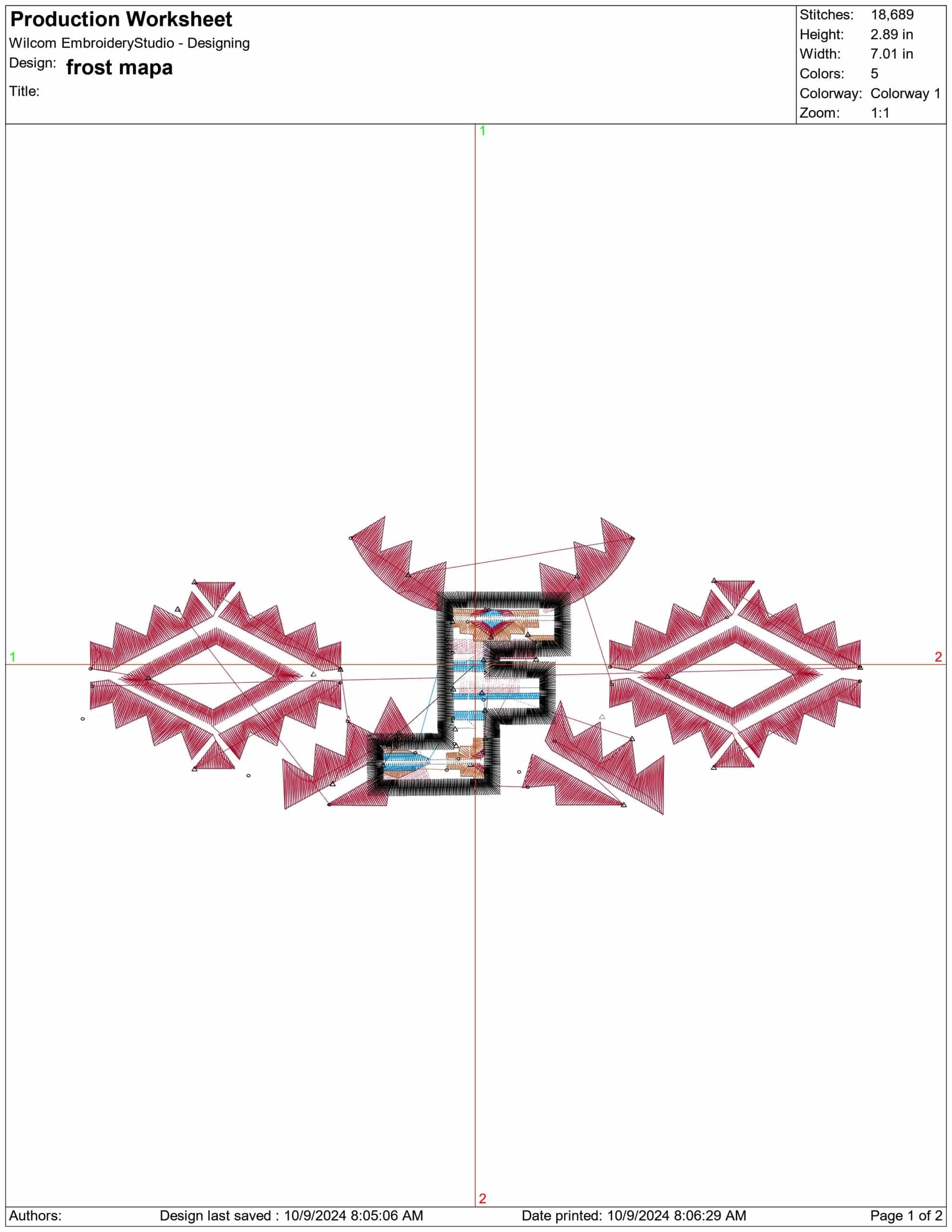 frost mapa- Elegant embroidery design file - instant download — view 4