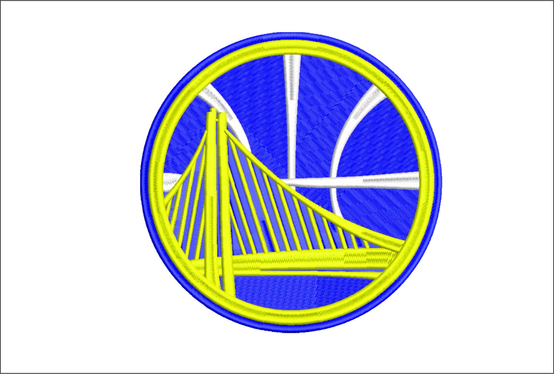 Golden State Warriors Logo- Elegant embroidery design file - instant download