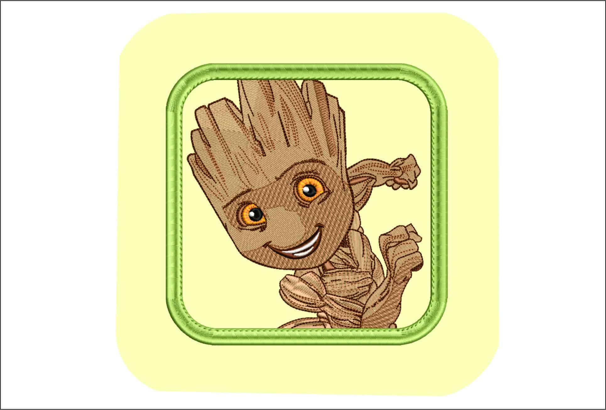 Guardian Galaxy Groot- Elegant embroidery design file - instant download