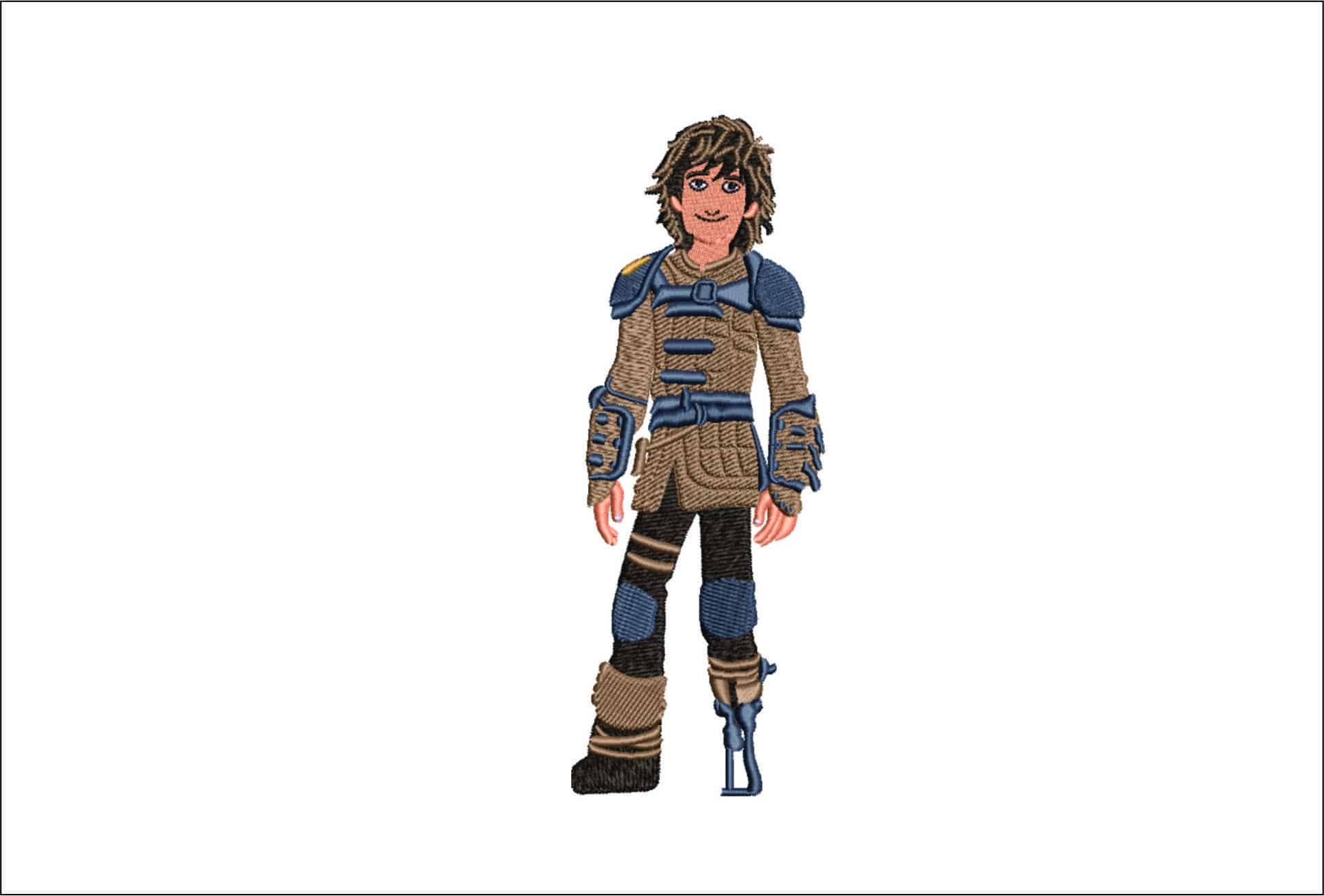 Hiccup how to train a dragon- Elegant embroidery design file - instant download
