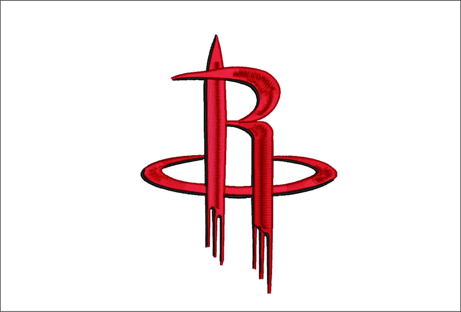 Houston Rockets Logo- Elegant embroidery design file - instant download