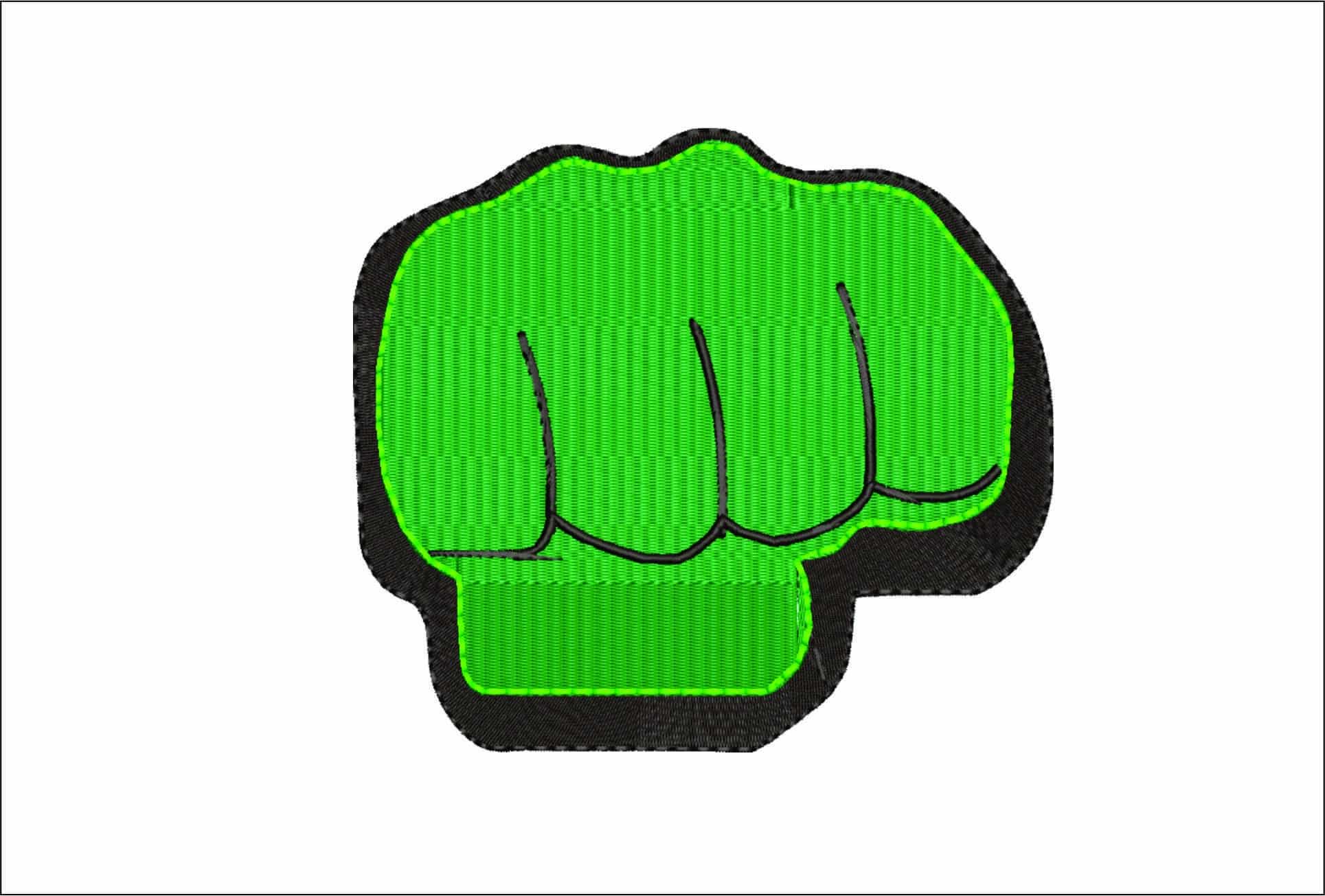 Hulk Fist- Elegant embroidery design file - instant download