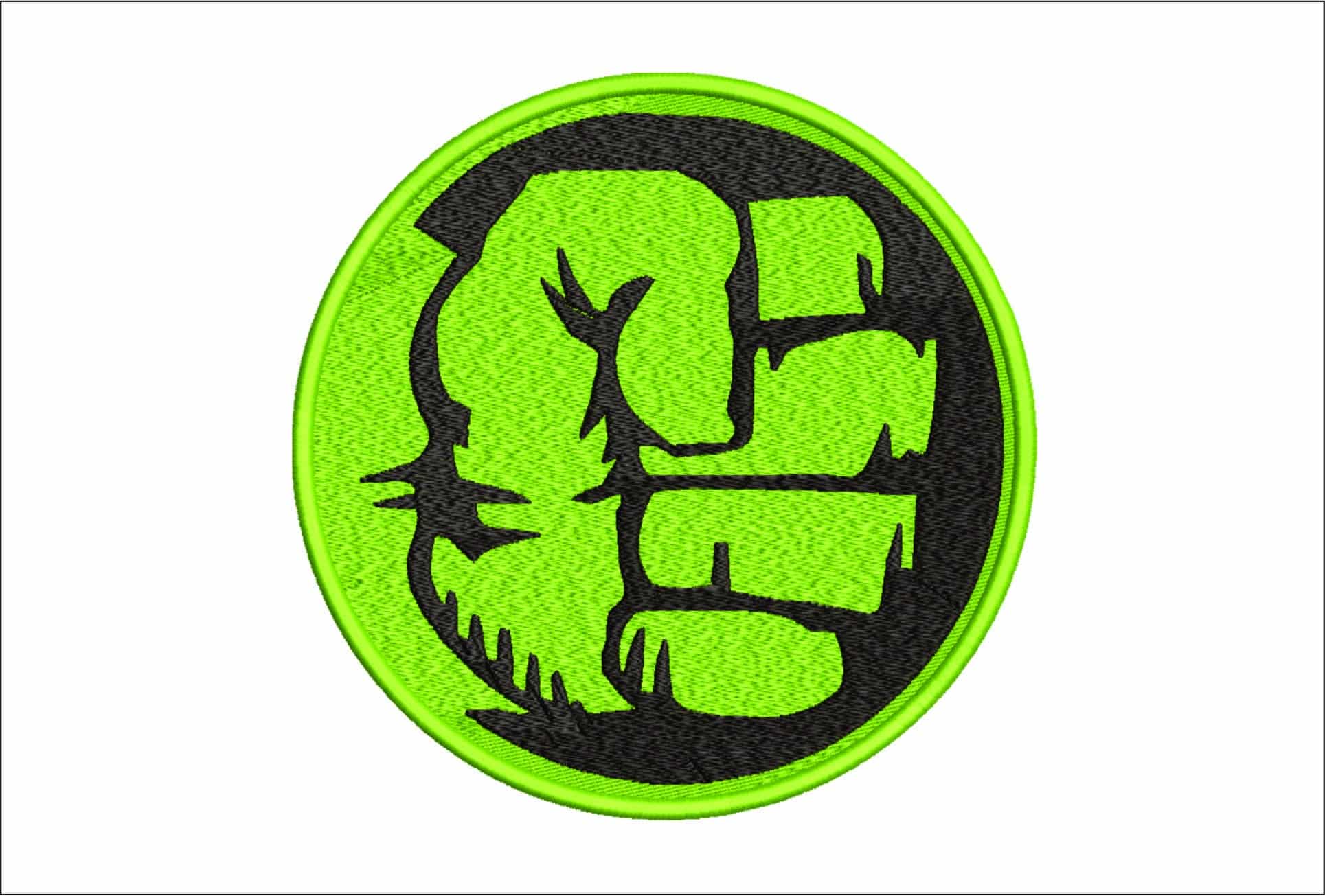 Hulk Fist Emblem- Elegant embroidery design file - instant download