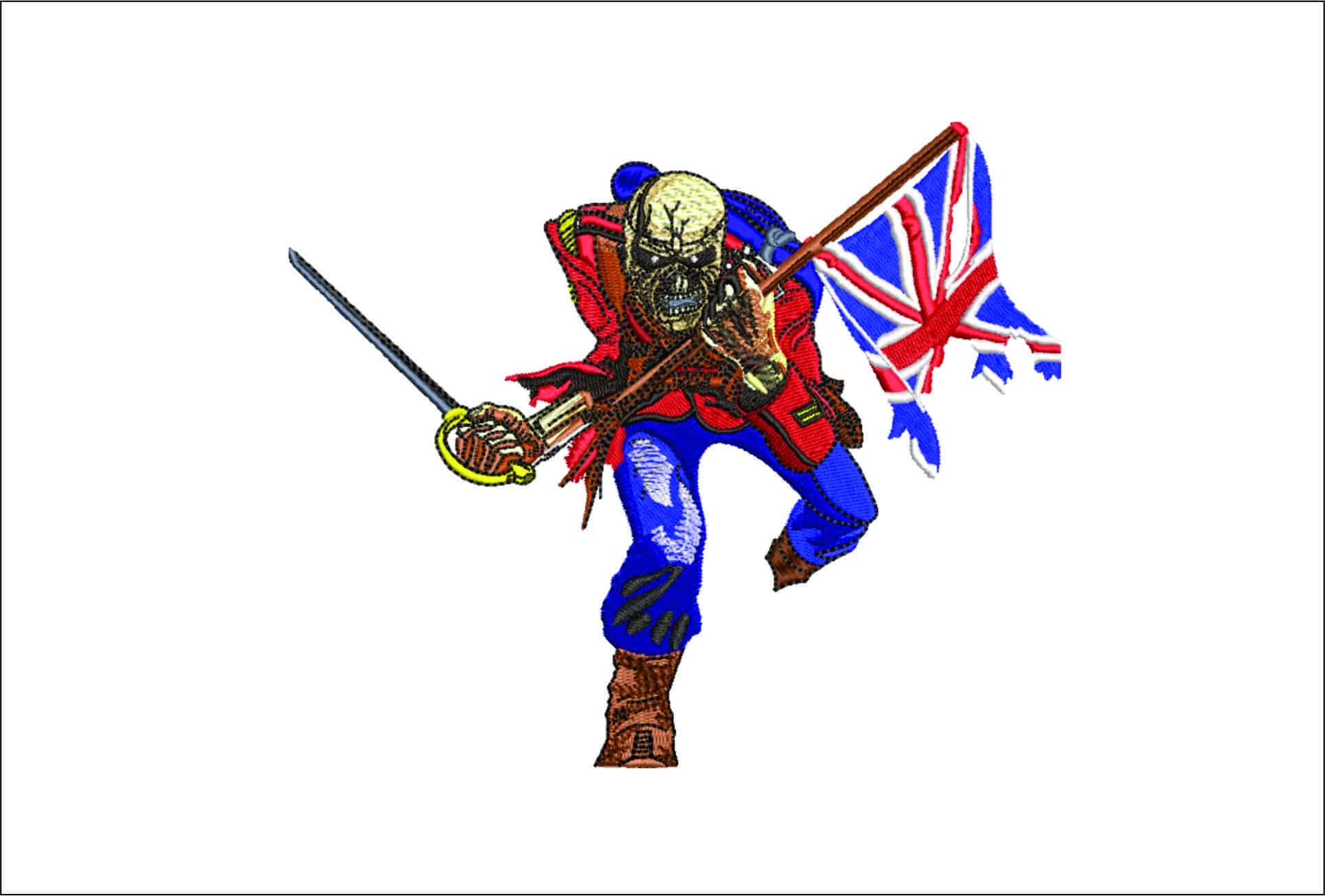Iron Maiden- Elegant embroidery design file - instant download