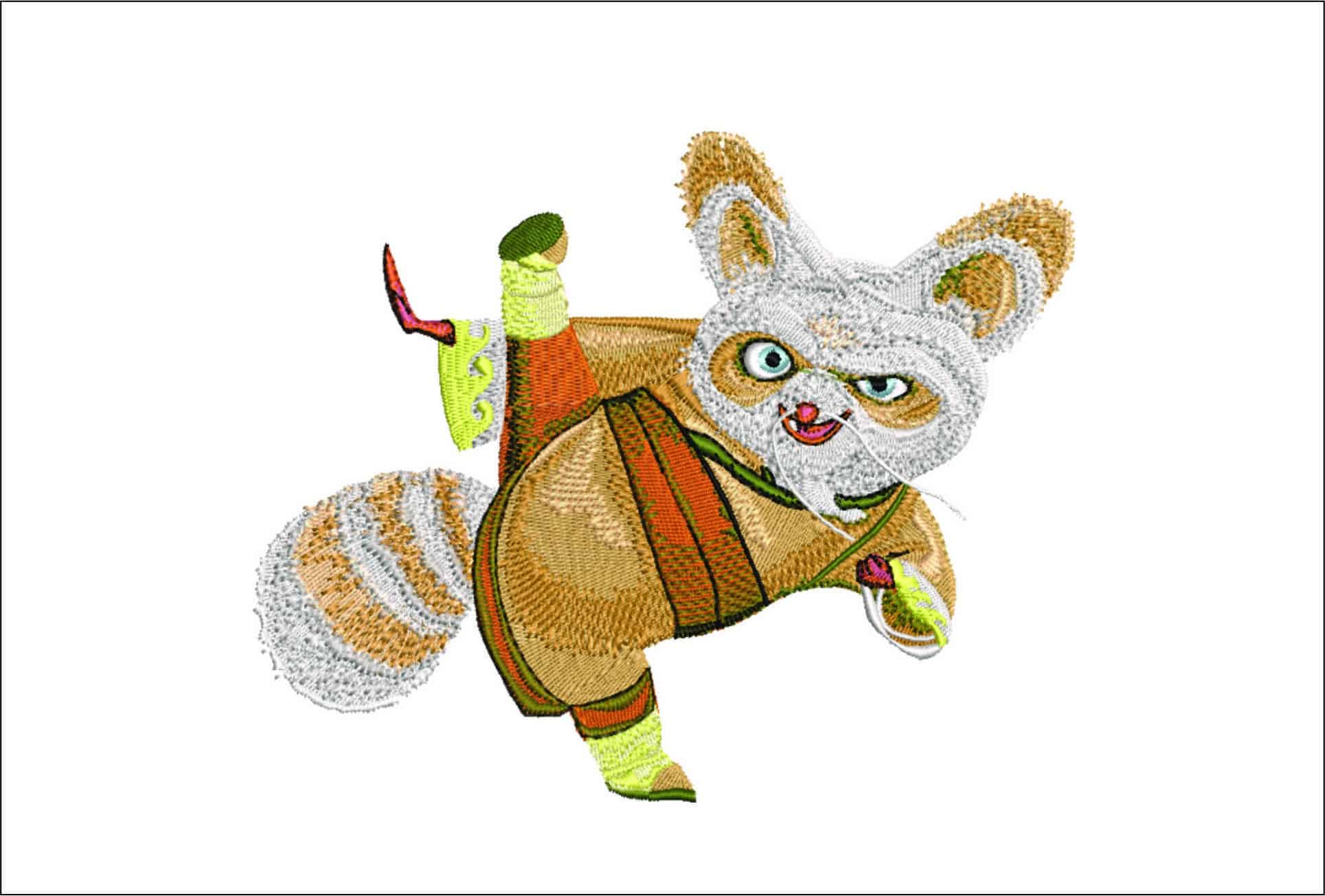 Shifu- Elegant embroidery design file - instant download