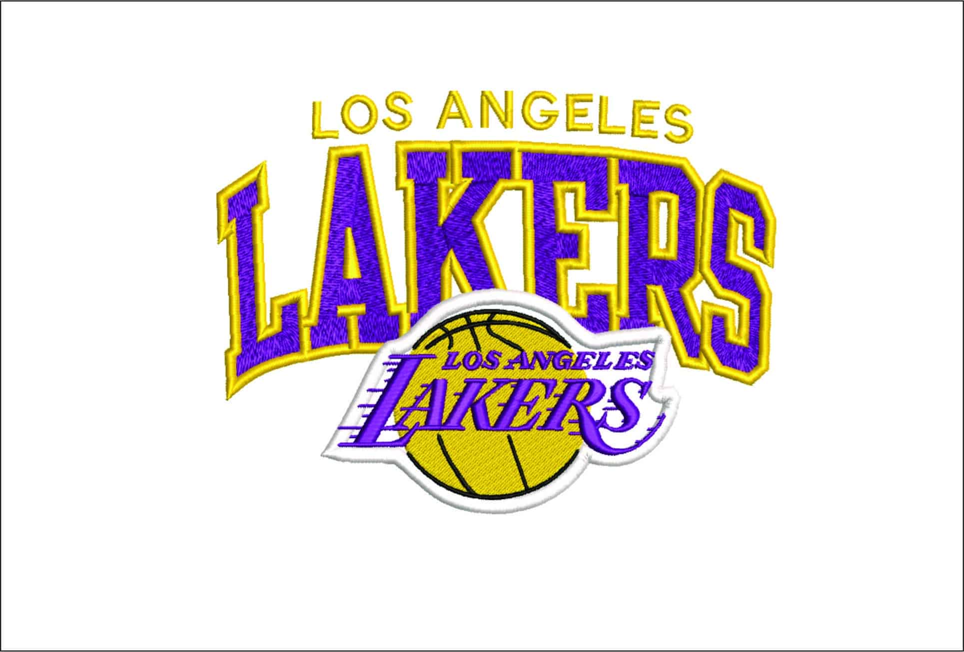 LA Lakers- Elegant embroidery design file - instant download