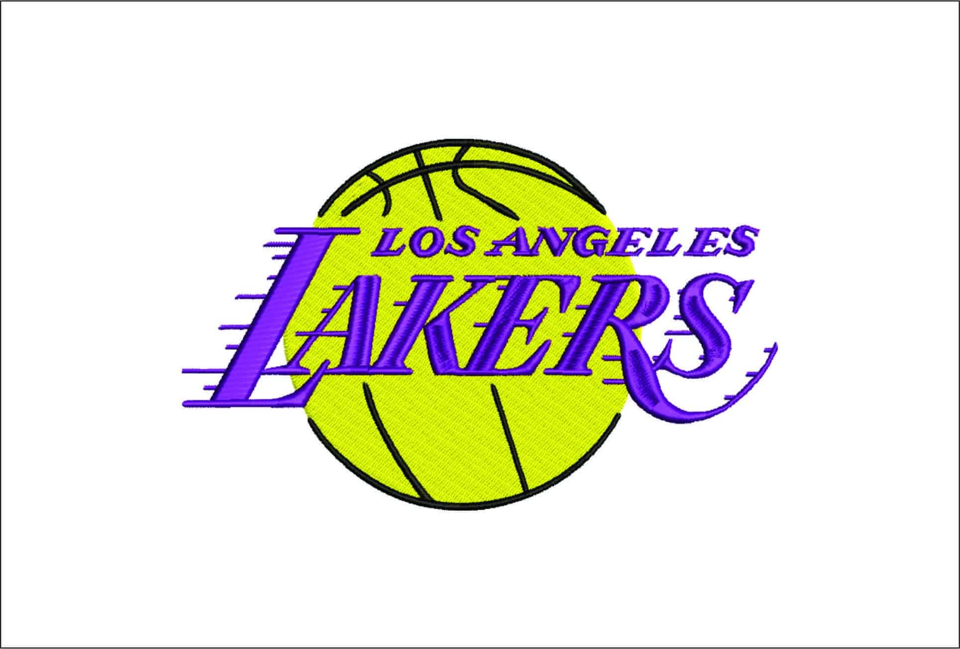 LA Lakers Logo- Elegant embroidery design file - instant download